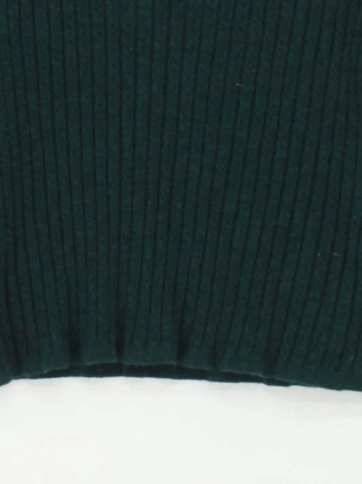 Sandro Women's Jumper S Green Wool with Acrylic, Polyamide Mock Neck Pullover - Image 4
