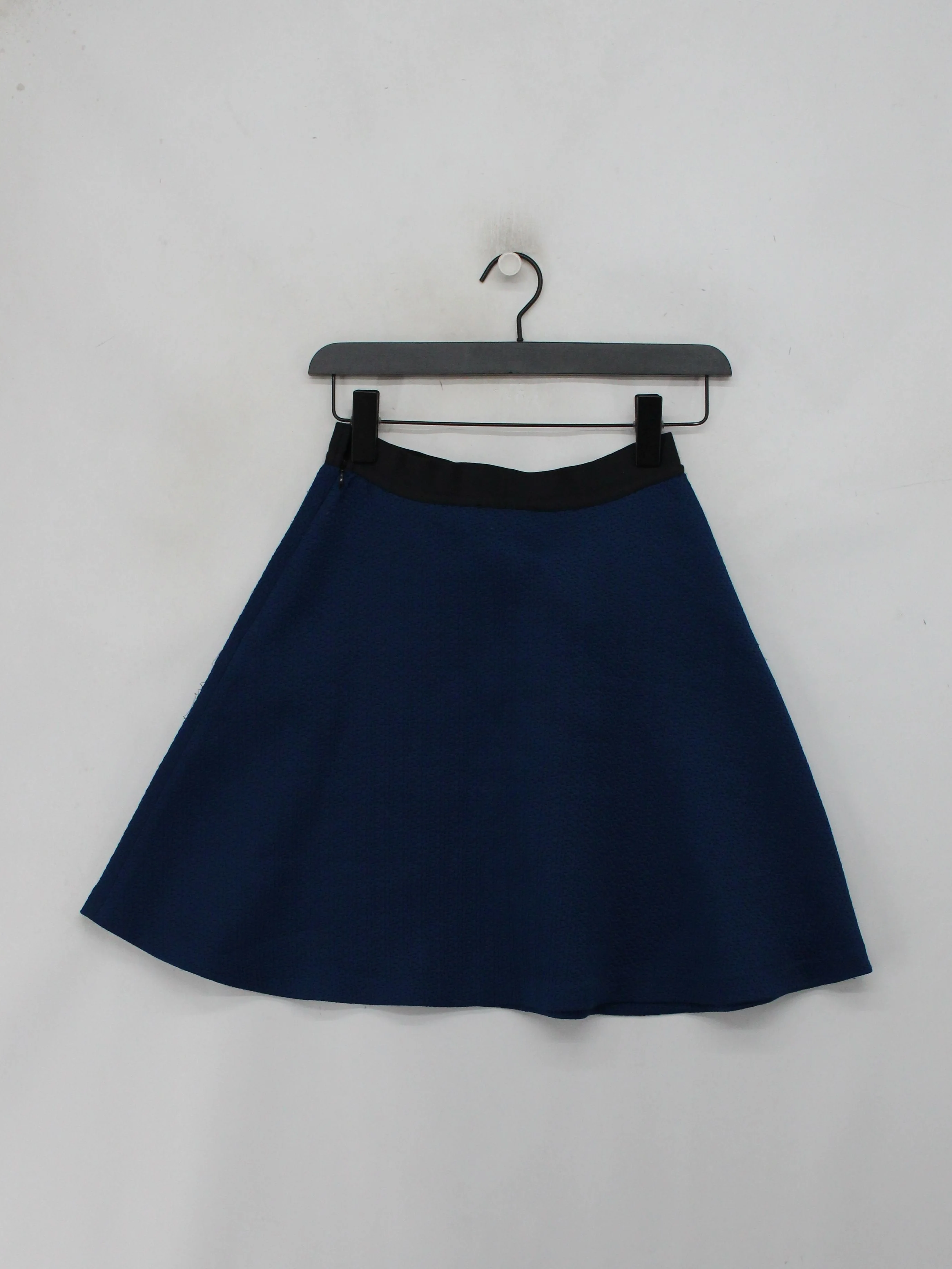 Sandro Women's Mini Skirt XS Blue Polyester with Elastane Short Mini - Image 2