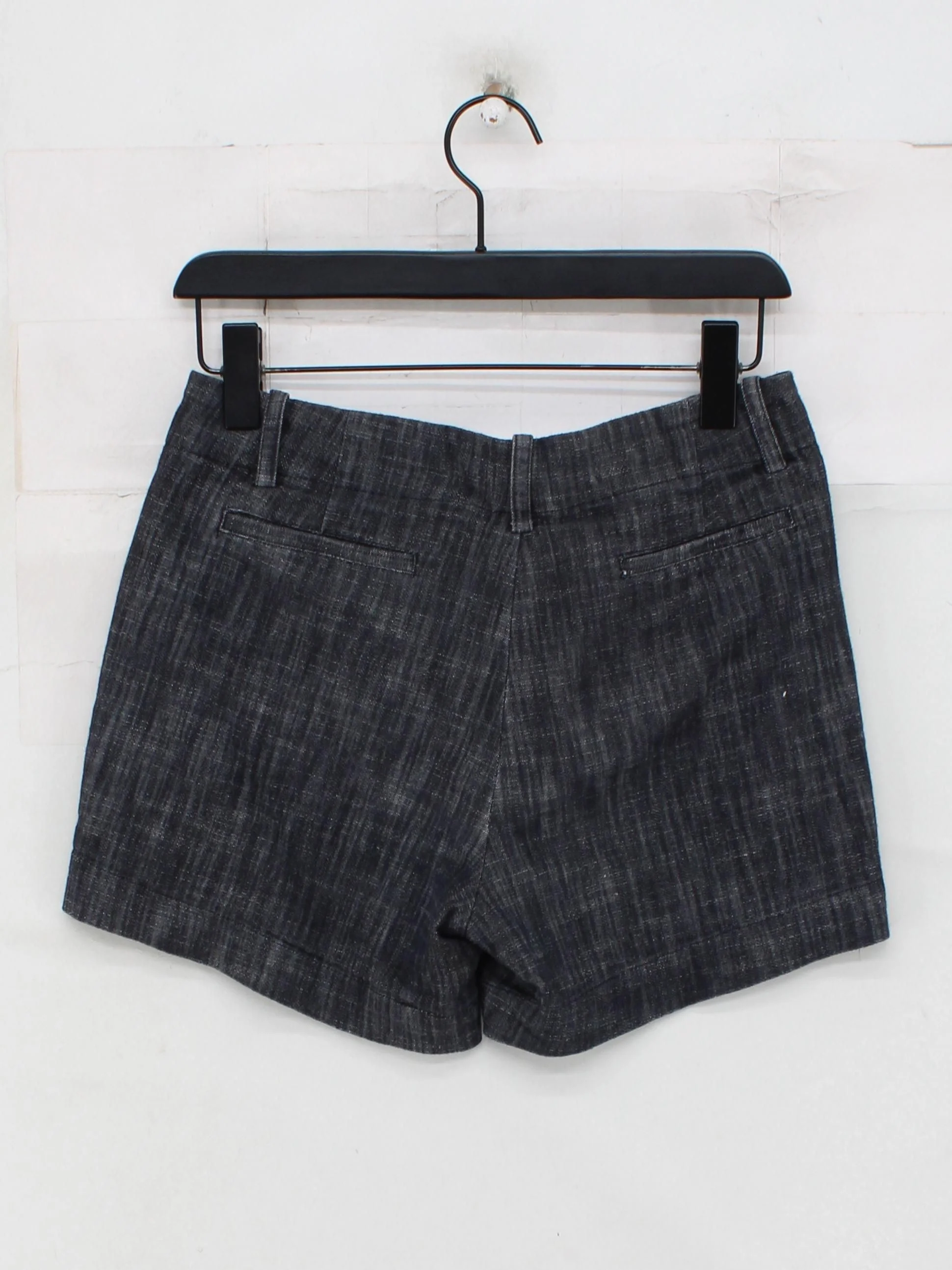 Sandro Women's Shorts UK 8 Grey Cotton with Polyester Mom - Image 2