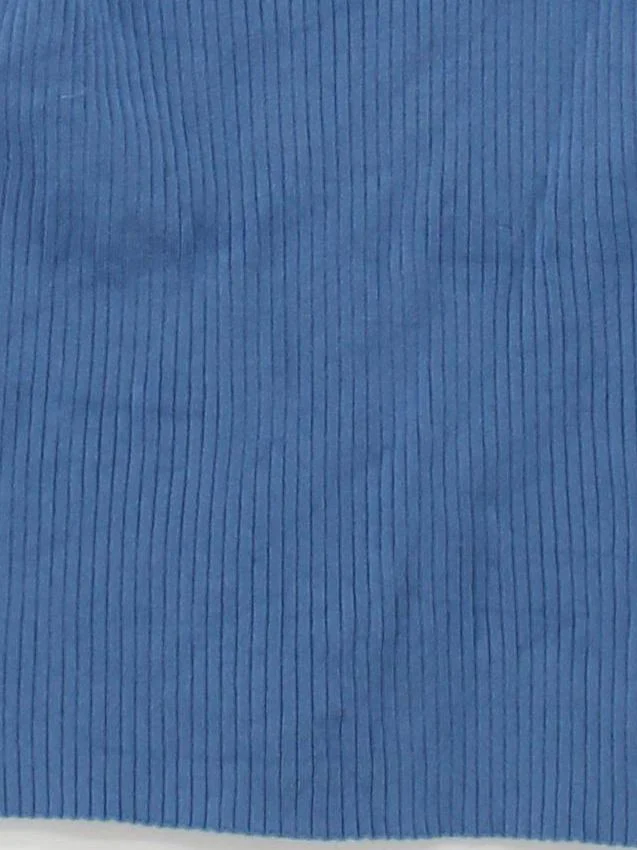 Sandro Women's T-Shirt S Blue 100% Other Sleeveless Square Neck Basic - Image 4