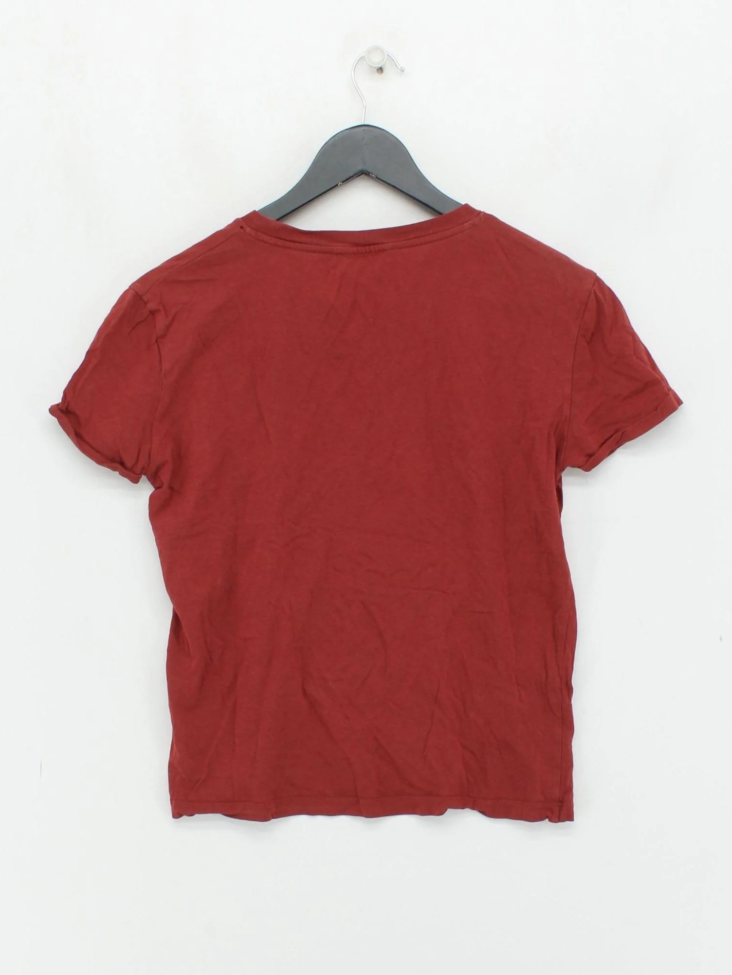 Sandro Women's T-Shirt S Red Cotton with Polyamide Basic - Image 2
