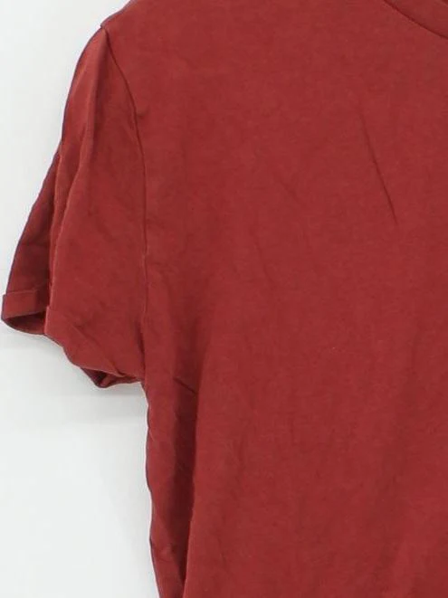 Sandro Women's T-Shirt S Red Cotton with Polyamide Basic - Image 4