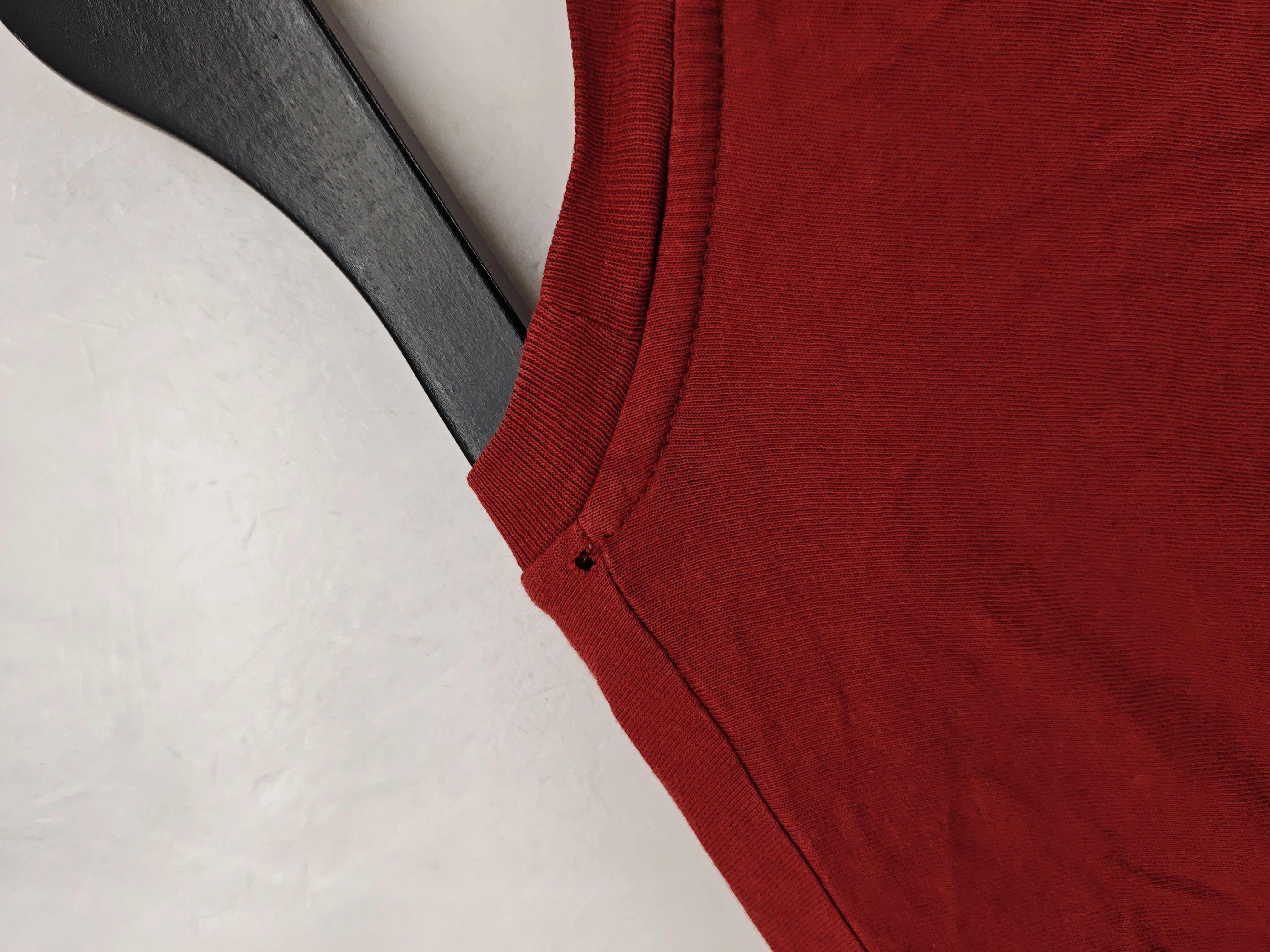 Sandro Women's T-Shirt S Red Cotton with Polyamide Basic - Image 5