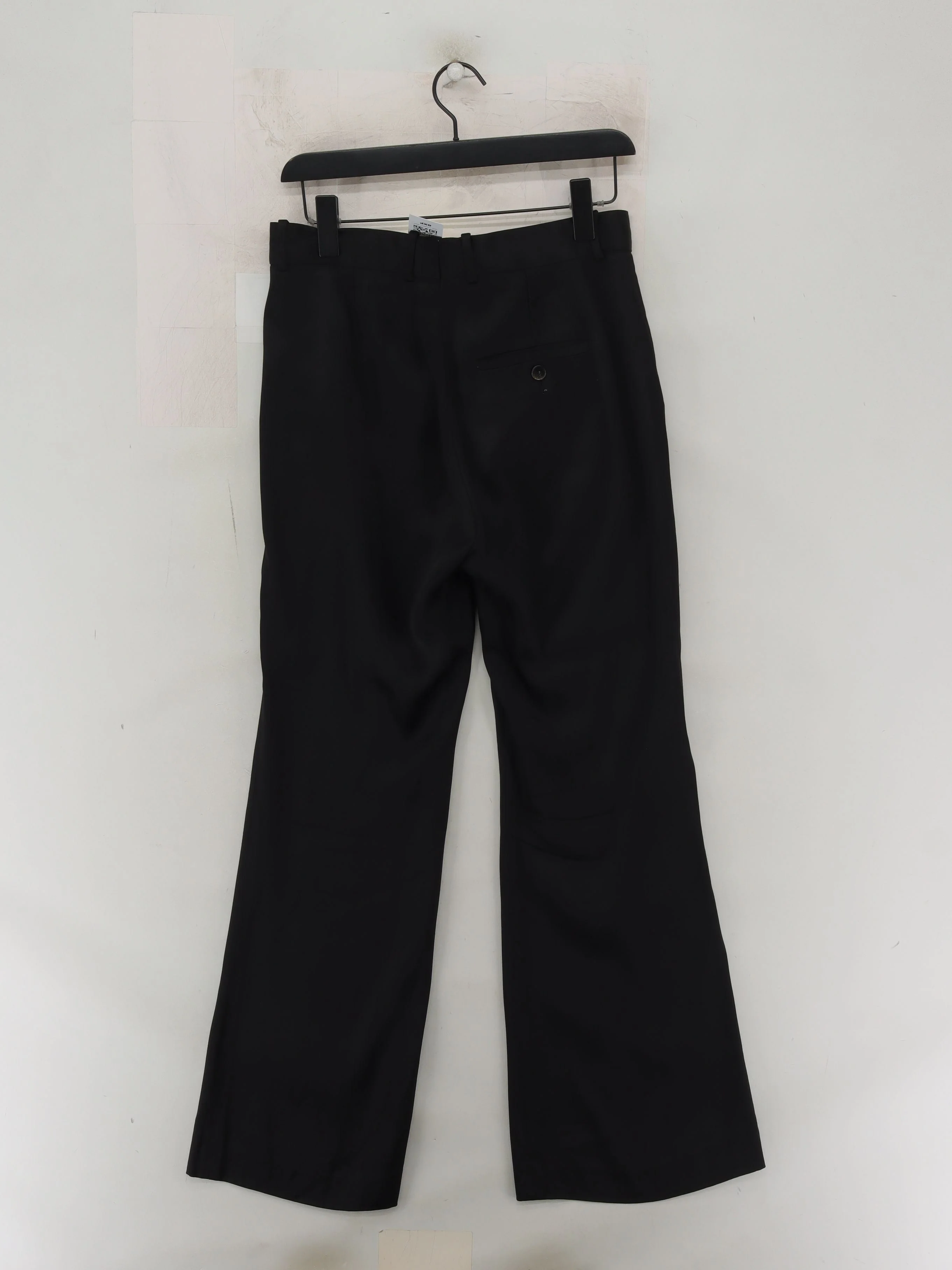 Sandro Women's Trousers UK 12 Black 100% Viscose Wide-Leg Chino - Image 2