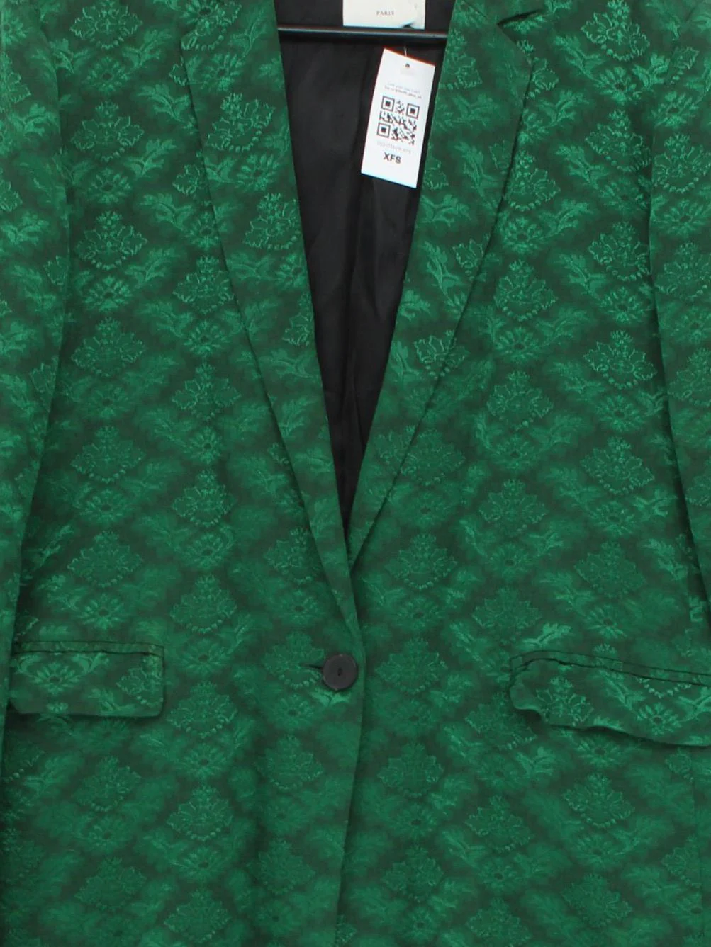 Sandro Women's Two Piece Suit UK 14 Green Viscose with Acetate Trouser Suit - Image 3