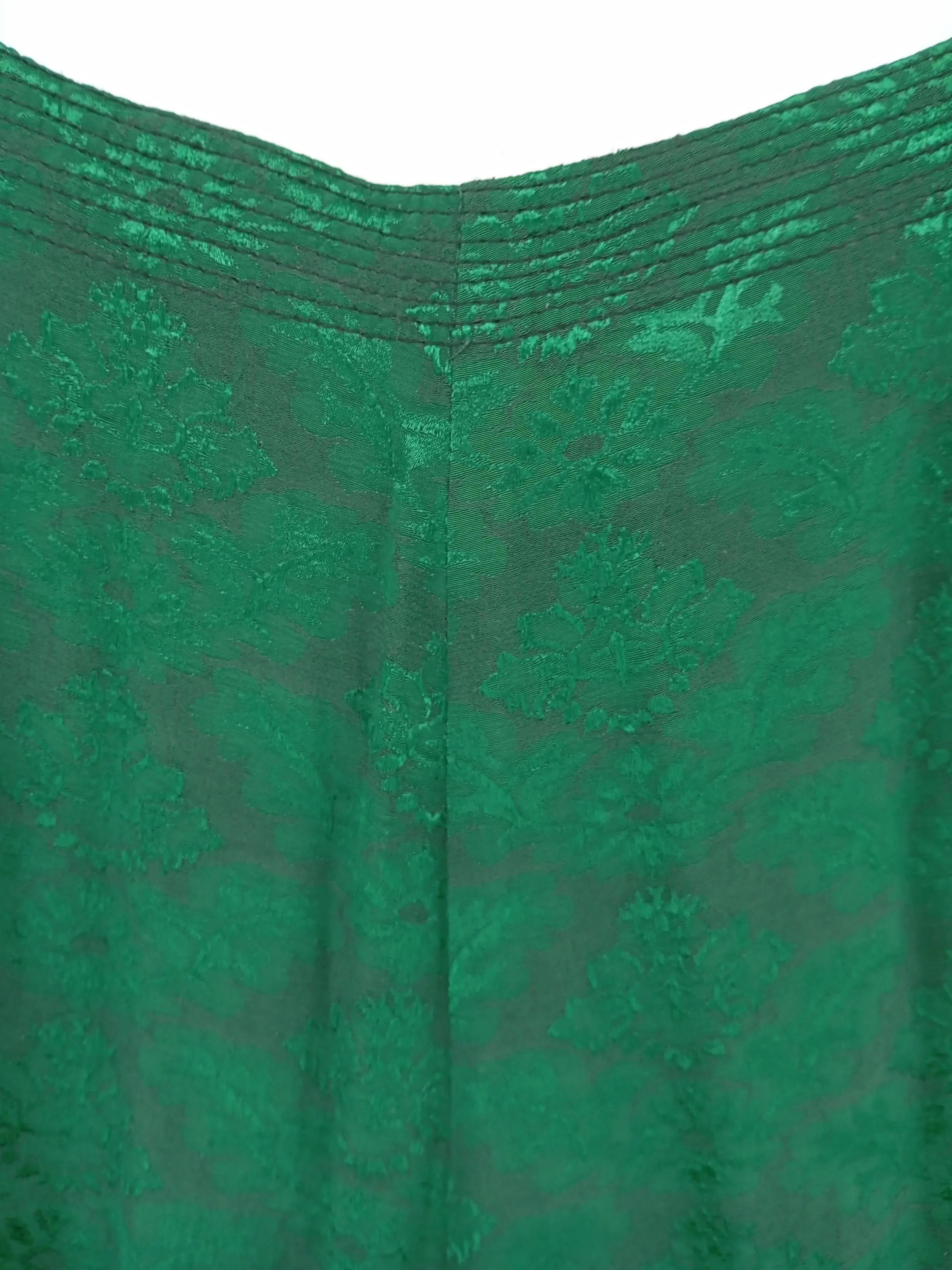 Sandro Women's Two Piece Suit UK 14 Green Viscose with Acetate Trouser Suit - Image 5