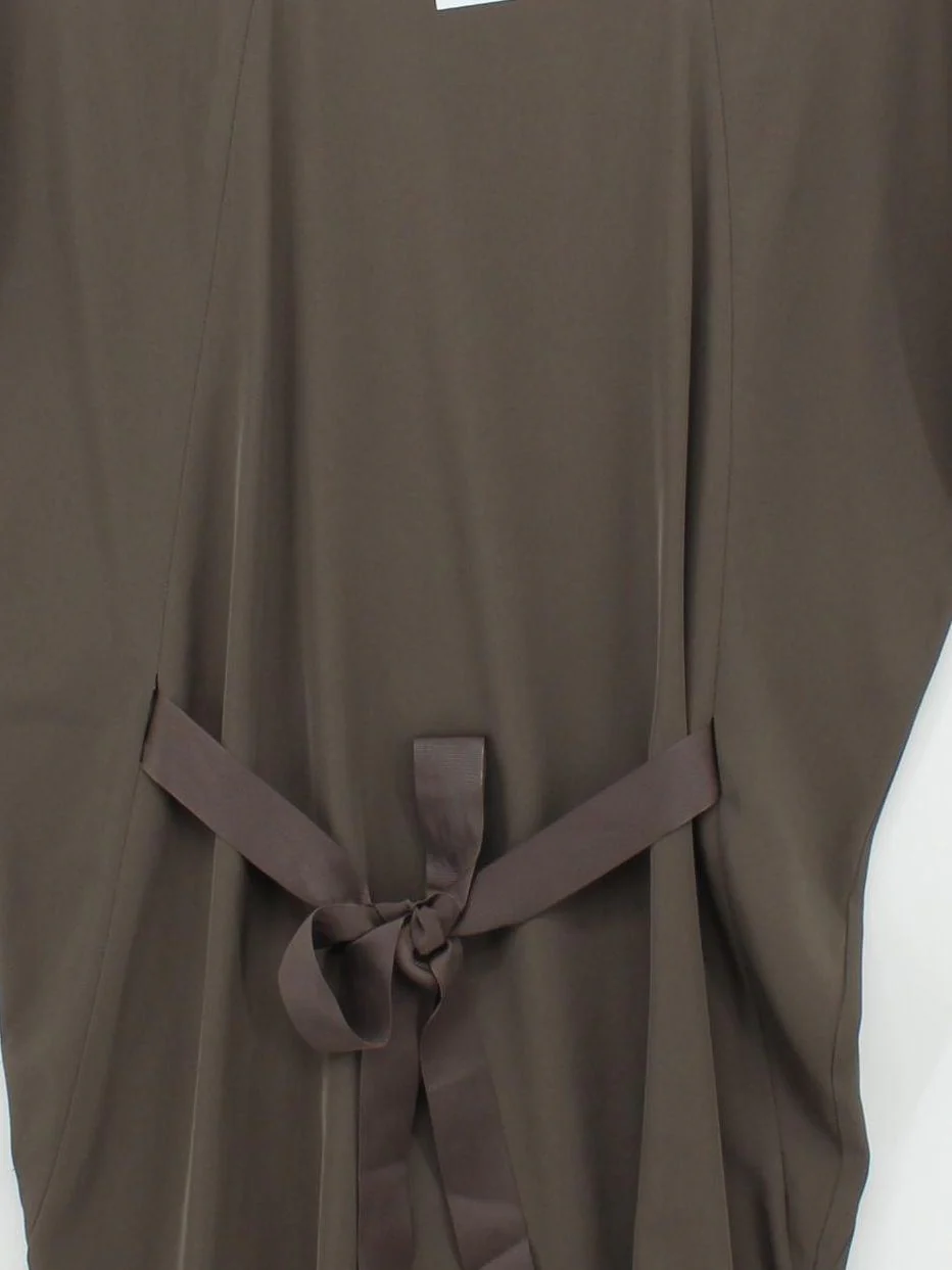 Sans & Sans Women's Top XS Brown 100% Other Short Sleeve Round Neck Tunic - Image 3
