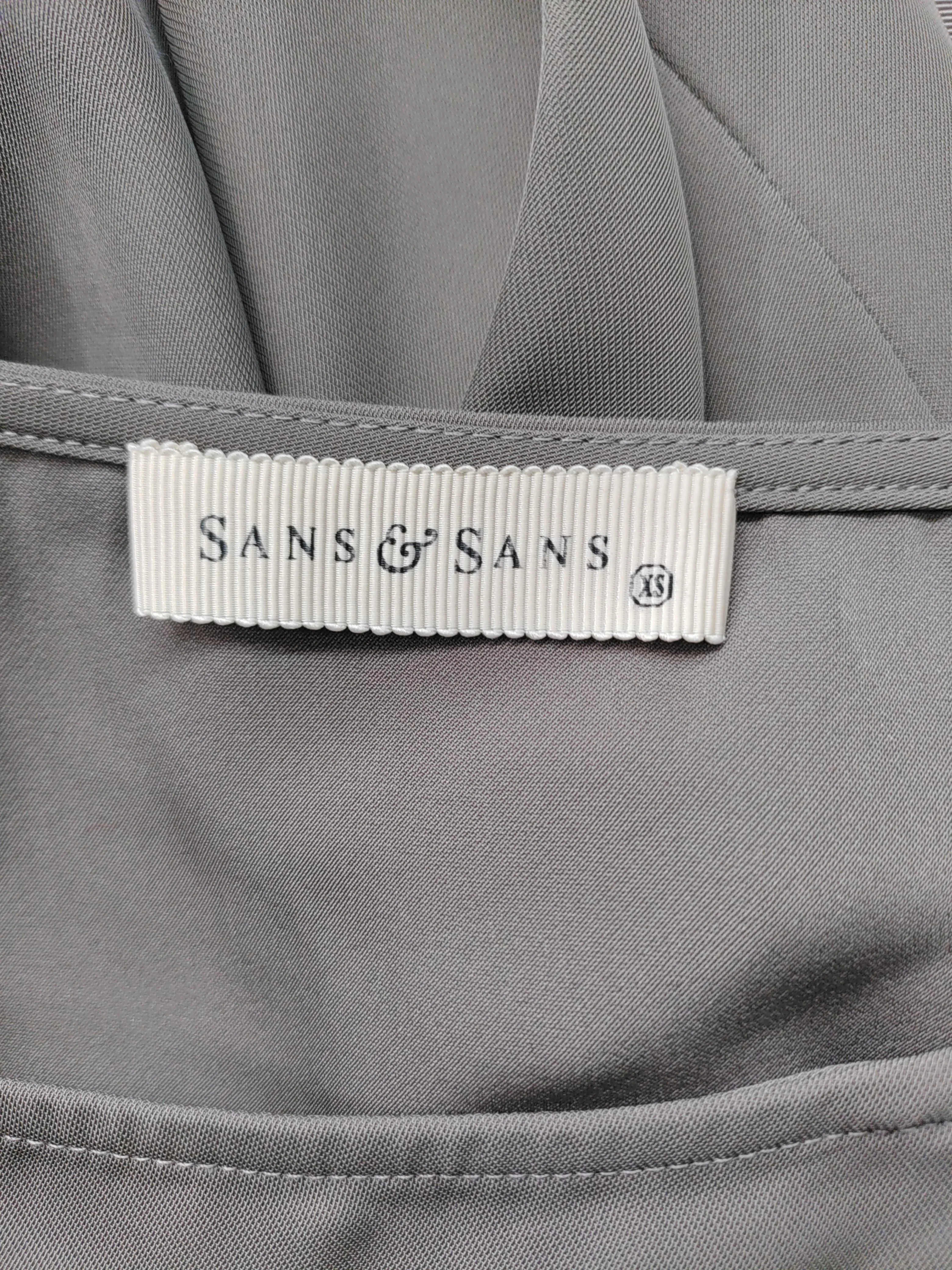 Sans & Sans Women's Top XS Brown 100% Other Short Sleeve Round Neck Tunic - Image 5