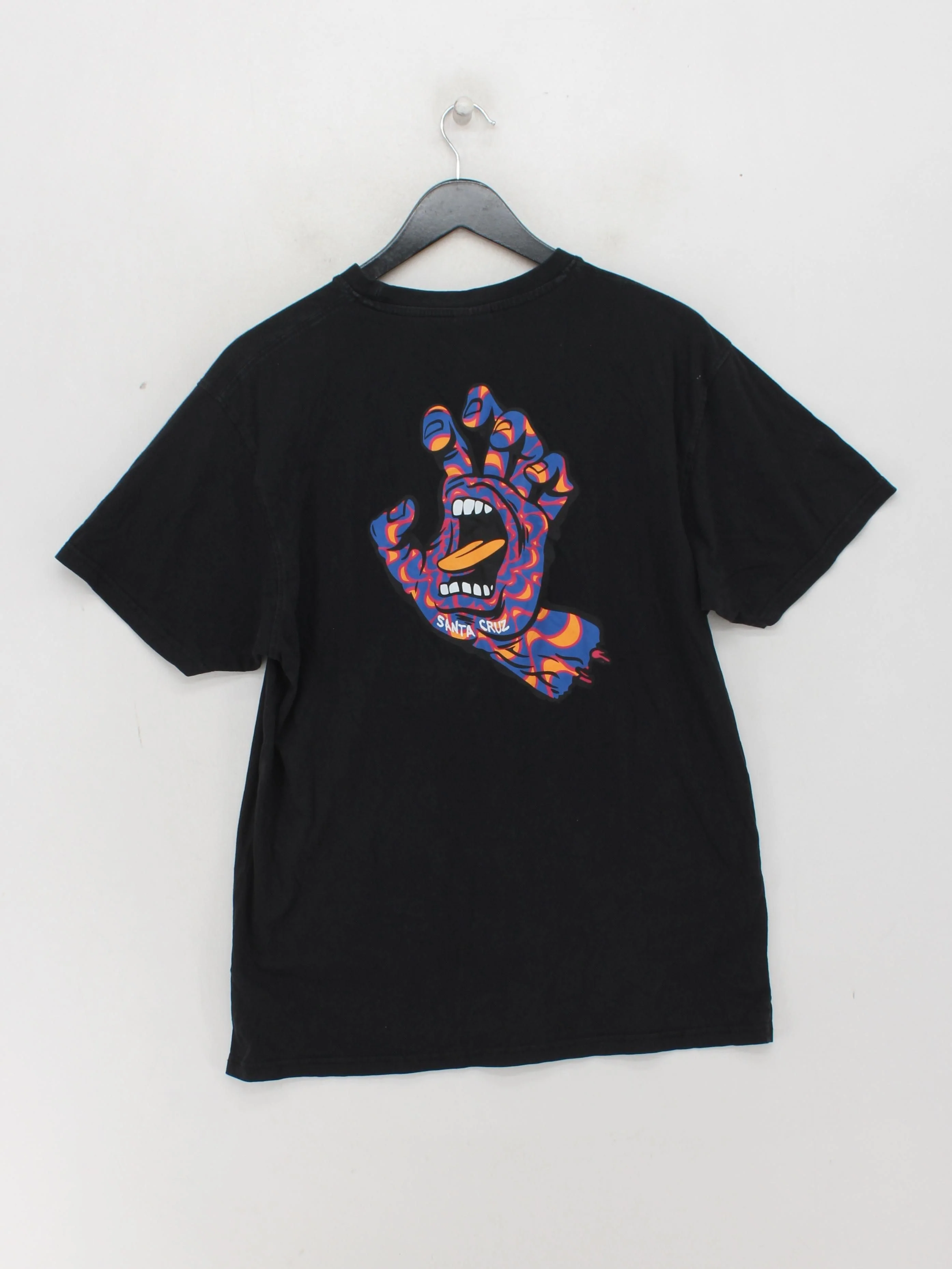 Santa Cruz Men's T-Shirt L Black Graphic 100% Cotton Basic - Image 2