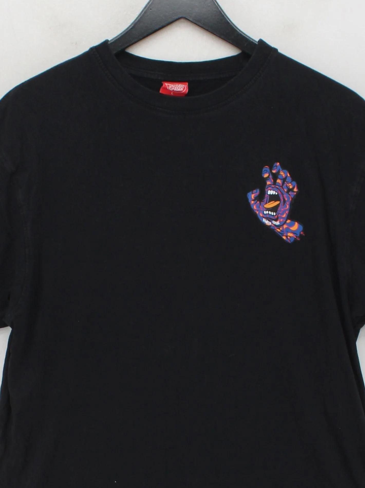 Santa Cruz Men's T-Shirt L Black Graphic 100% Cotton Basic - Image 3