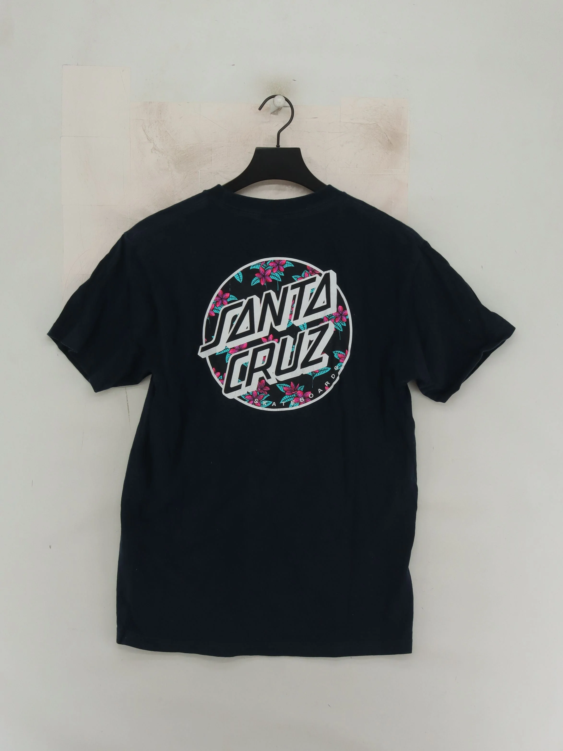 Santa Cruz Men's T-Shirt M Blue Graphic 100% Cotton Basic - Image 2