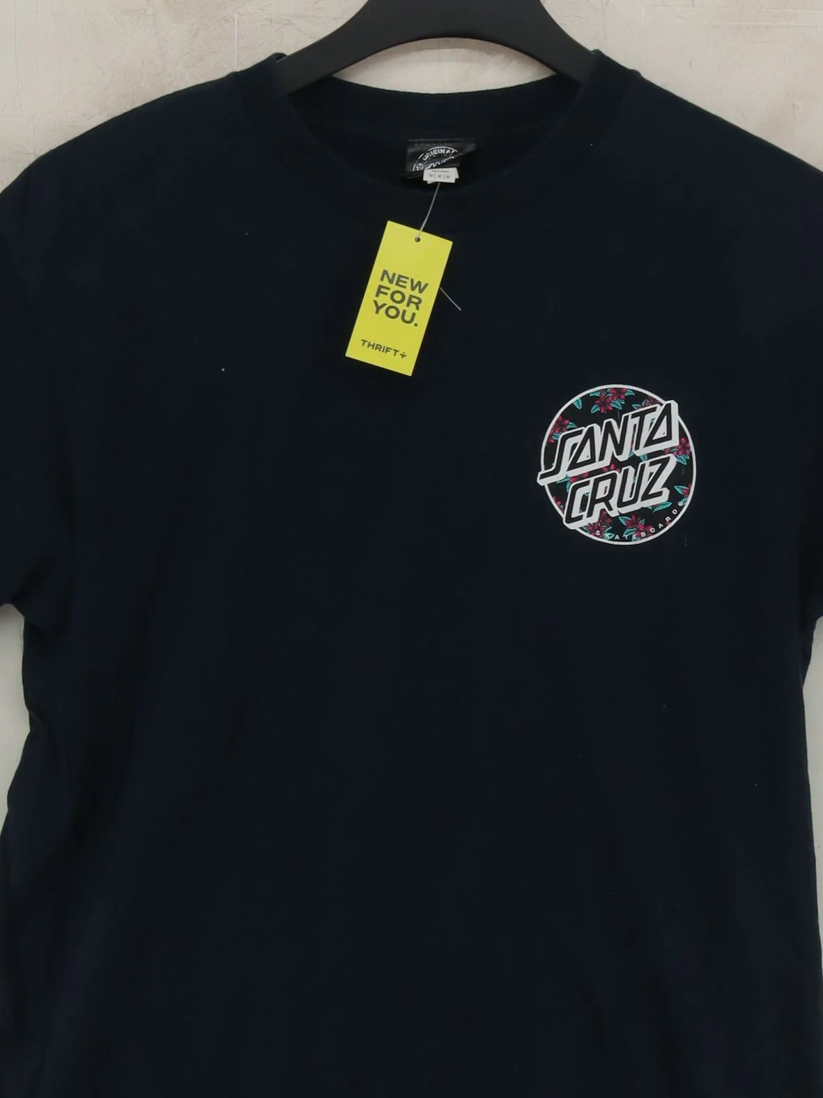 Santa Cruz Men's T-Shirt M Blue Graphic 100% Cotton Basic - Image 3