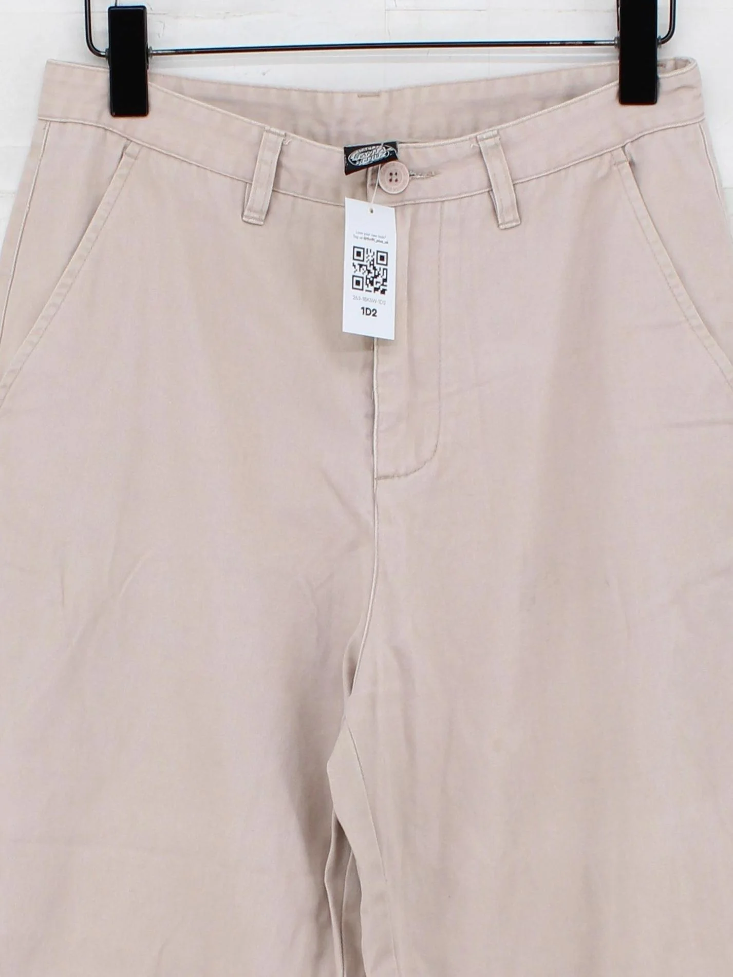 Santa Cruz Women's Trousers UK 10 Cream 100% Cotton Wide-Leg Chino - Image 3