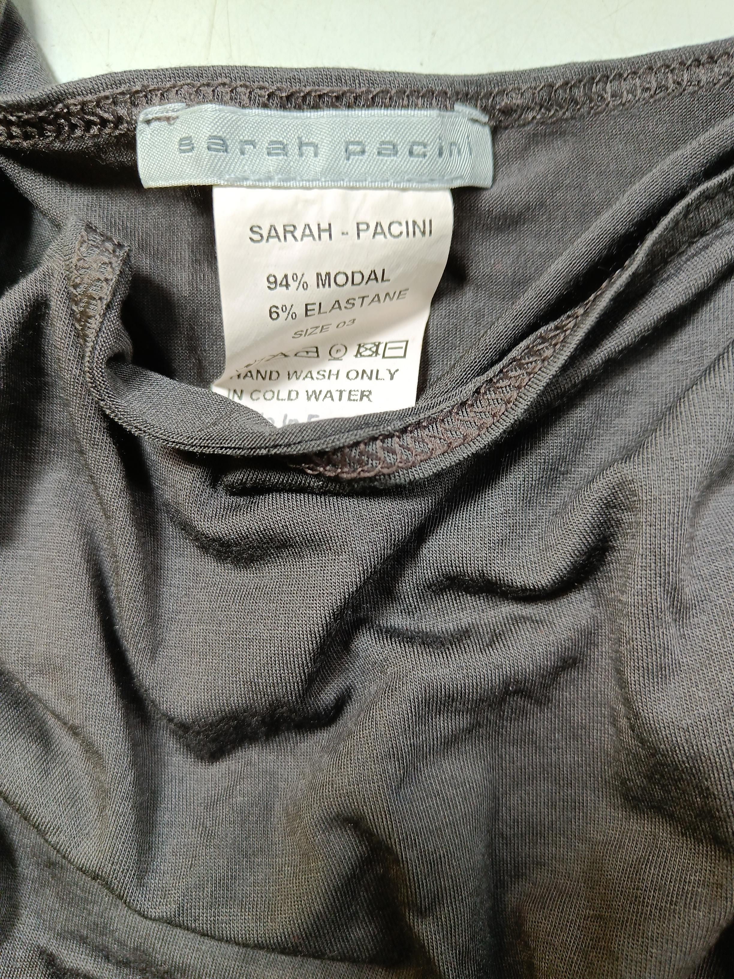 Sarah Pacini T-Shirt Mini Dress UK10 in Grey - Image 6