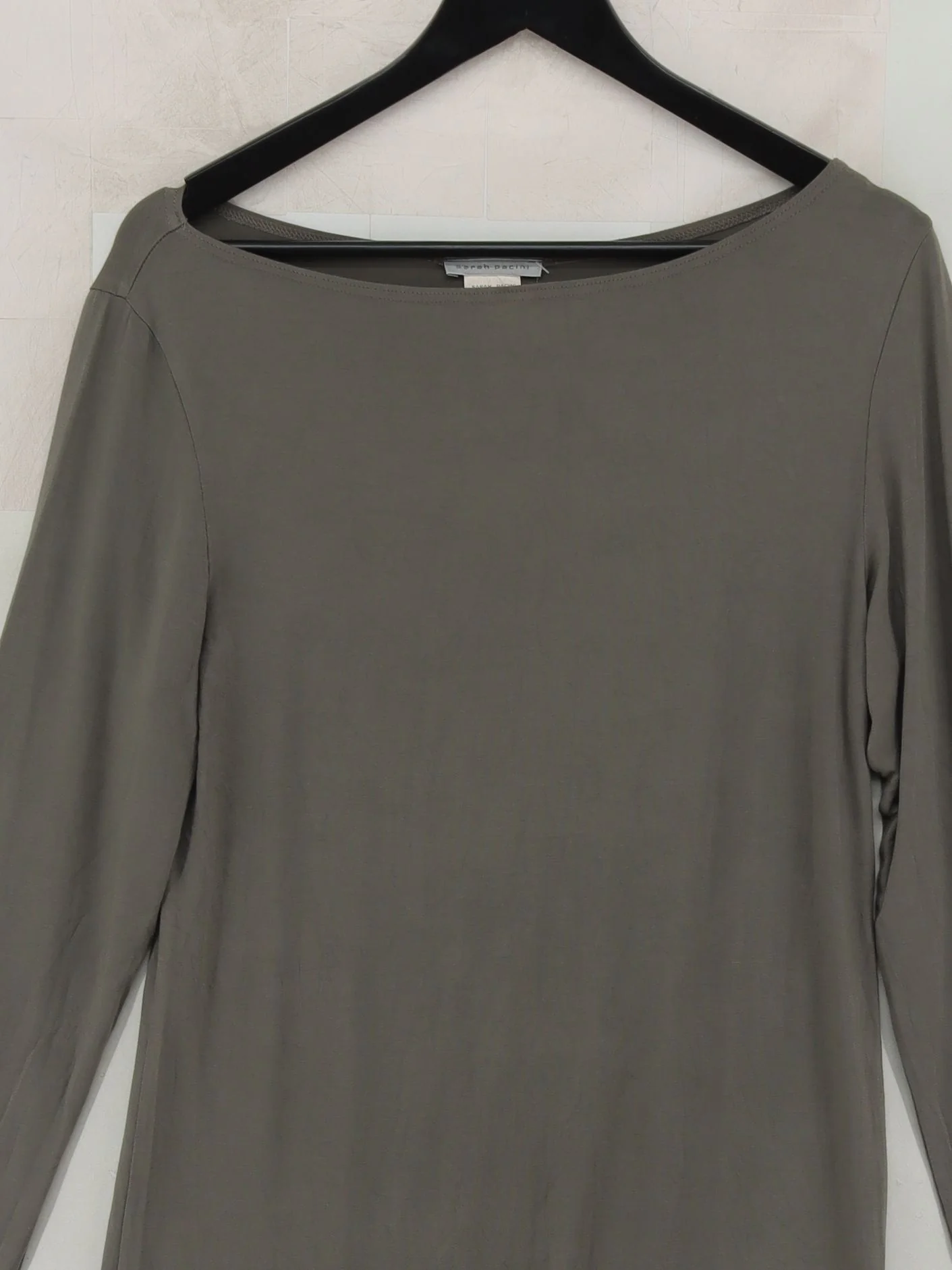 Sarah Pacini T-Shirt Mini Dress UK12 in Grey - Image 3