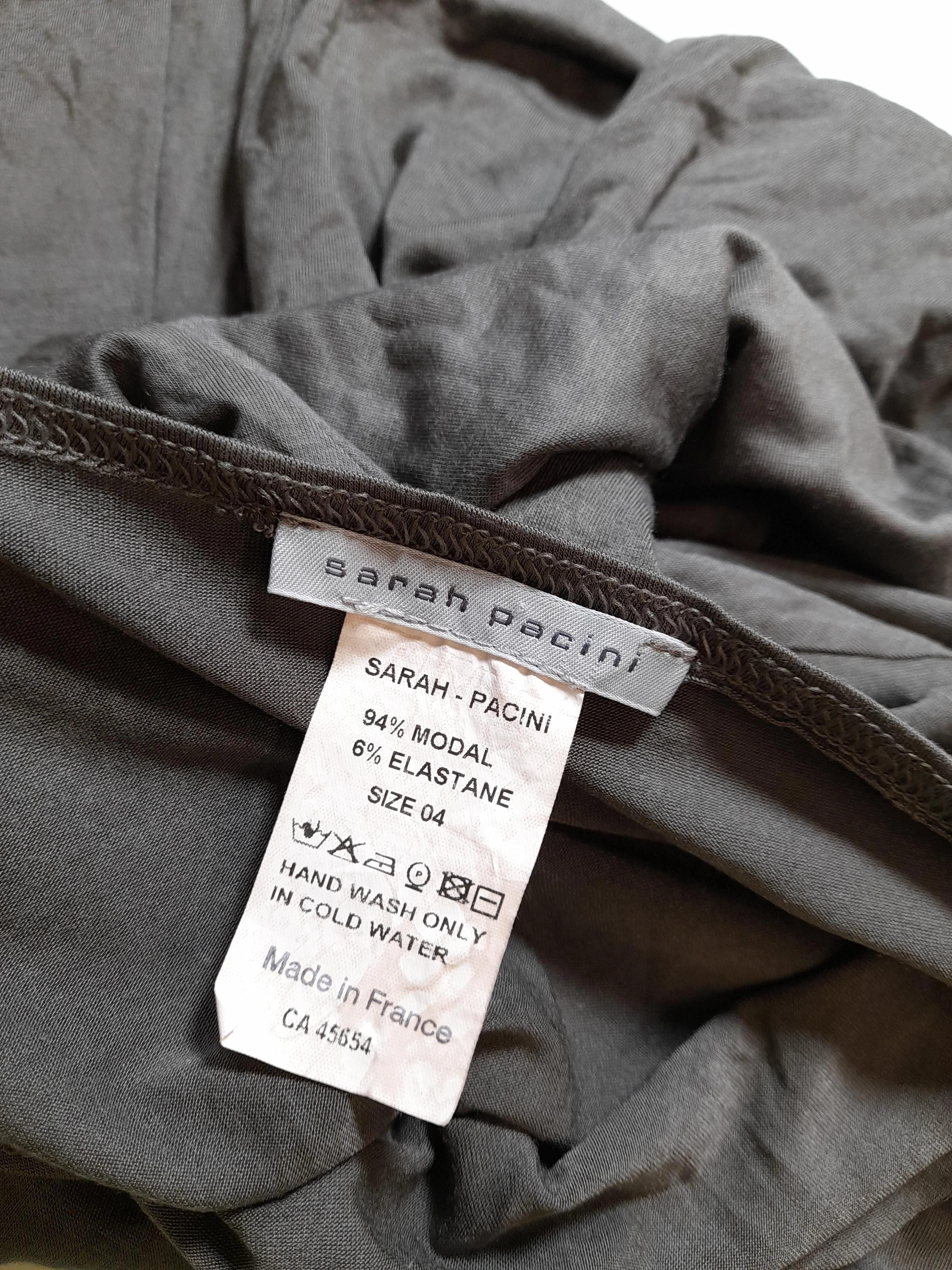 Sarah Pacini T-Shirt Mini Dress UK12 in Grey - Image 5