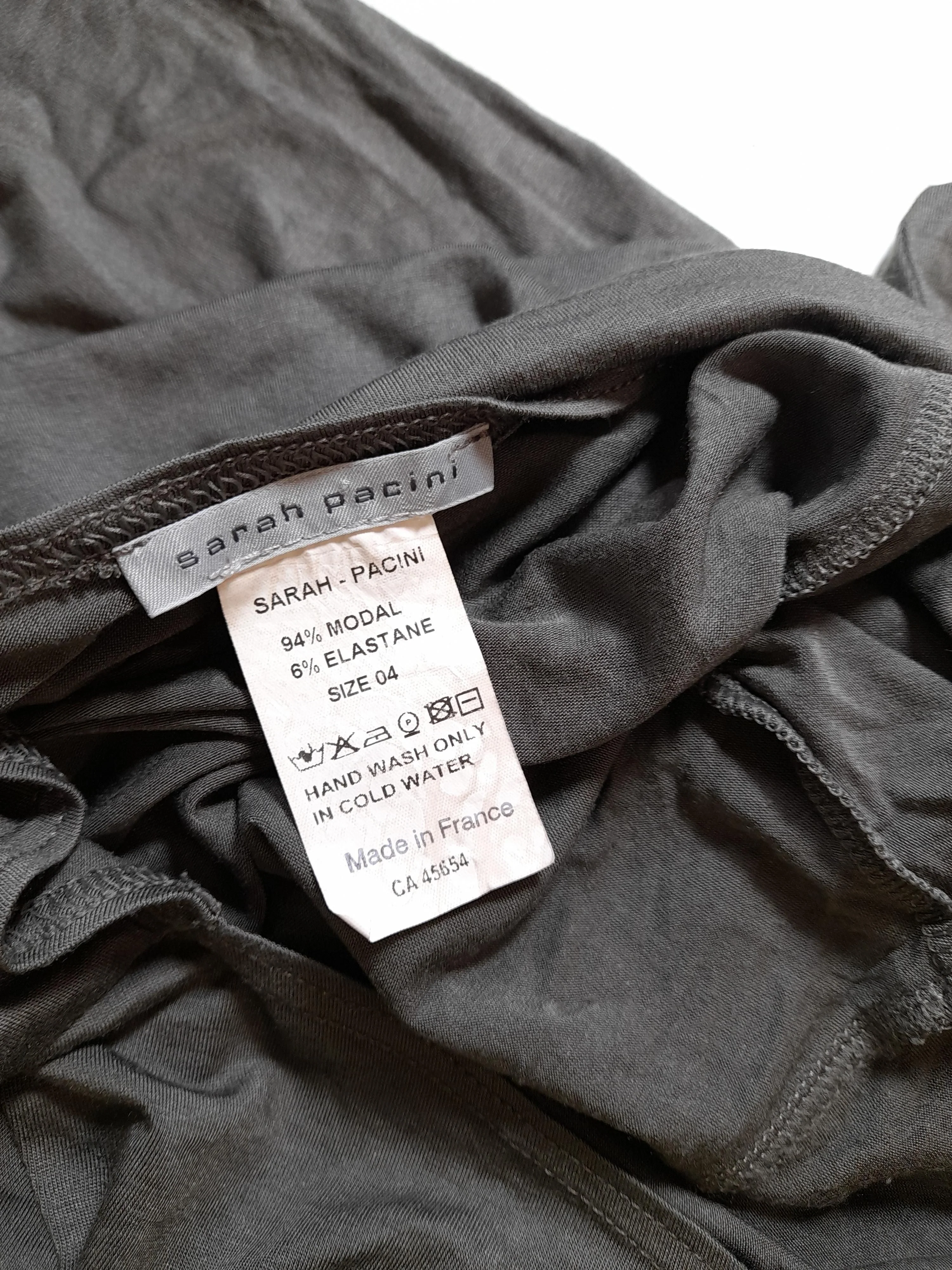 Sarah Pacini T-Shirt Mini Dress UK12 in Grey - Image 6