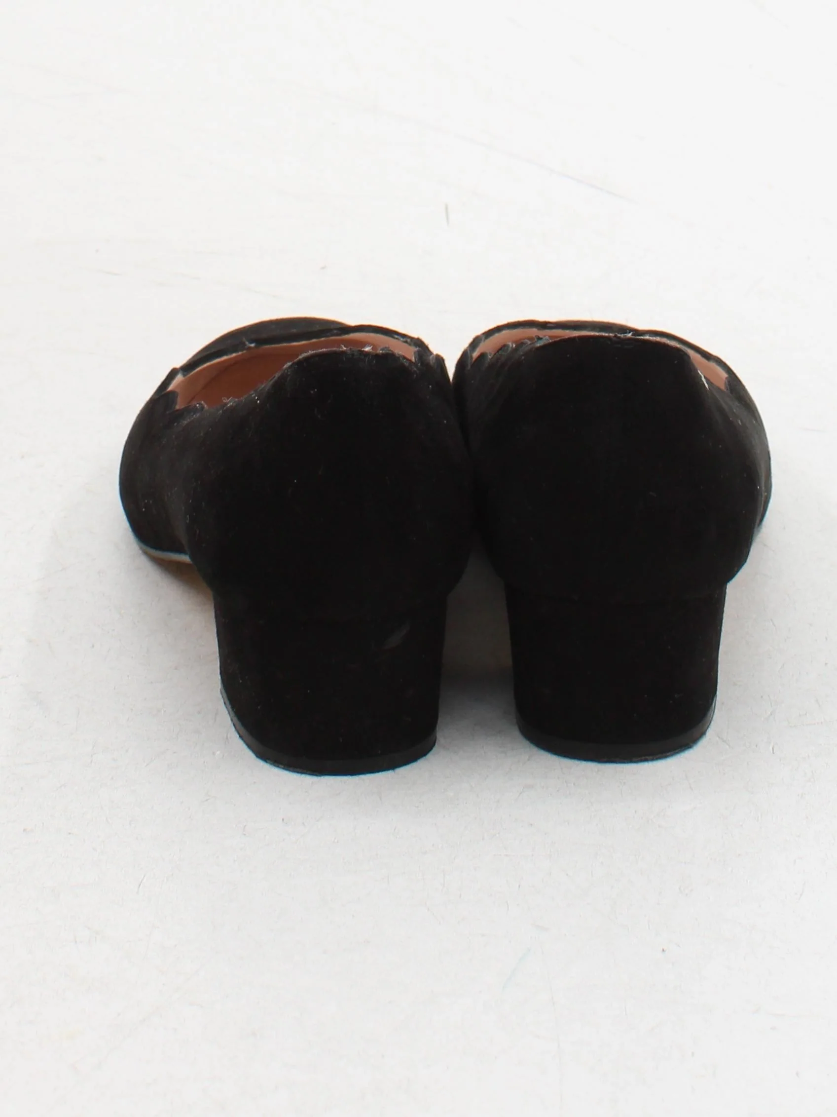 Sargasso And Grey Women's Heels UK 6.5 Black Suede with Leather Court - Image 3