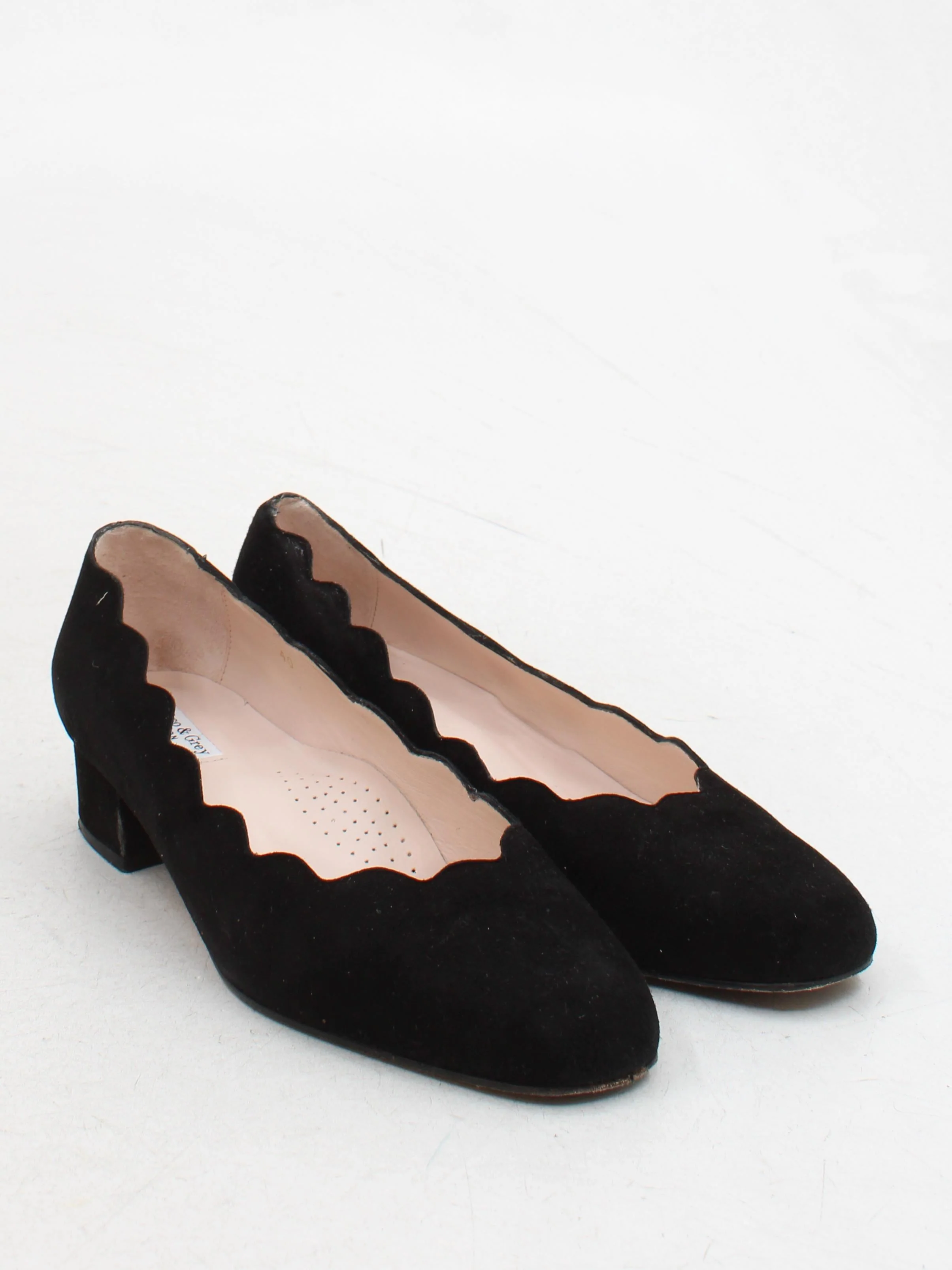 Sargasso And Grey Women's Heels UK 6.5 Black Suede with Leather Court - Image 4