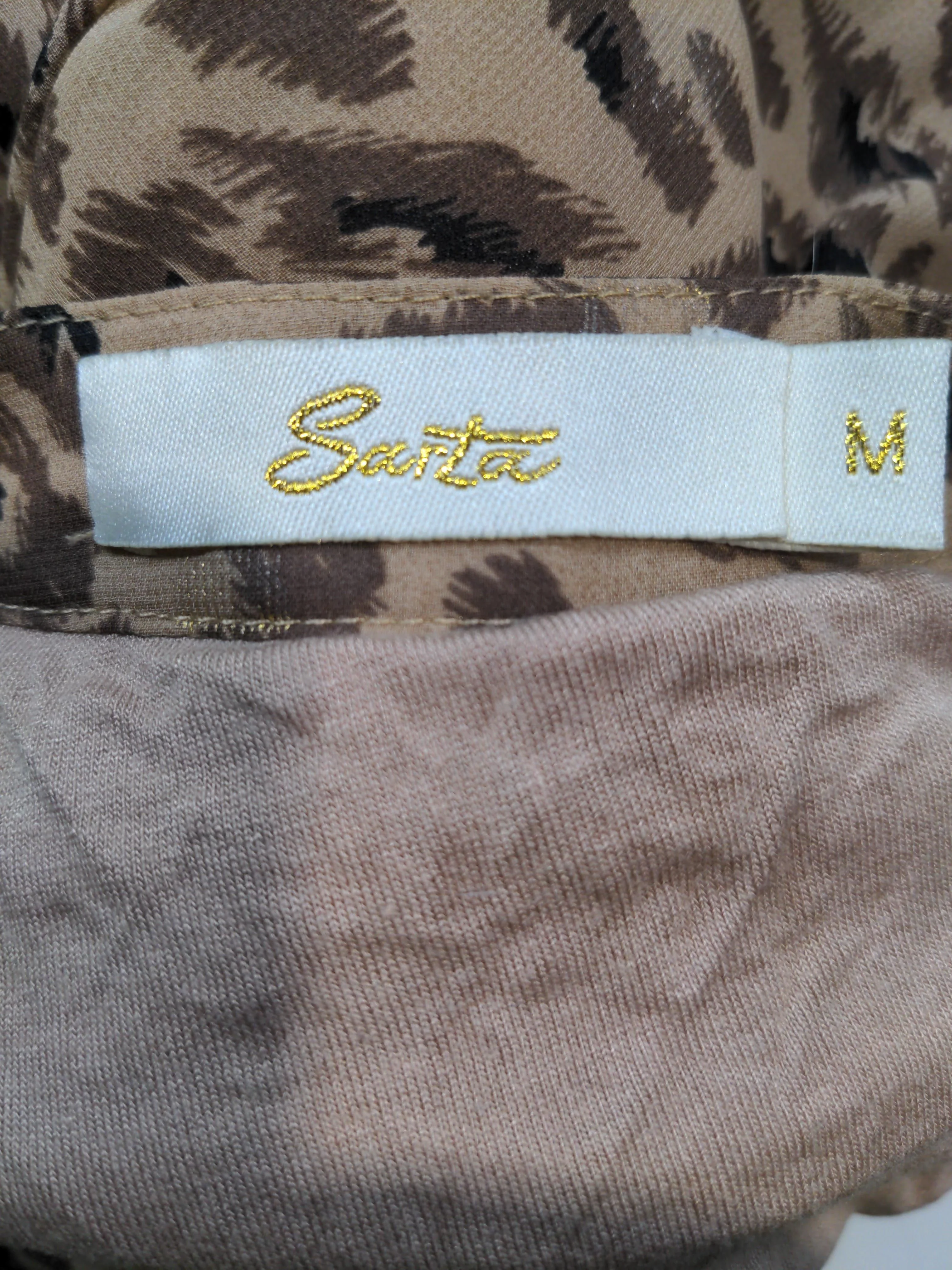 Sarta Skater Mini Dress M in Brown - Image 5