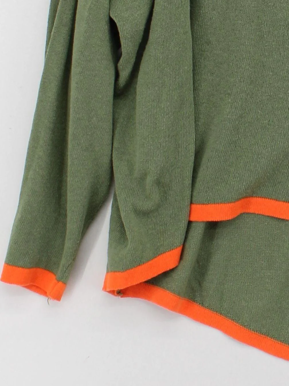 Sarta Women's Top M Green 100% Cotton Long Sleeve Round Neck Basic - Image 4
