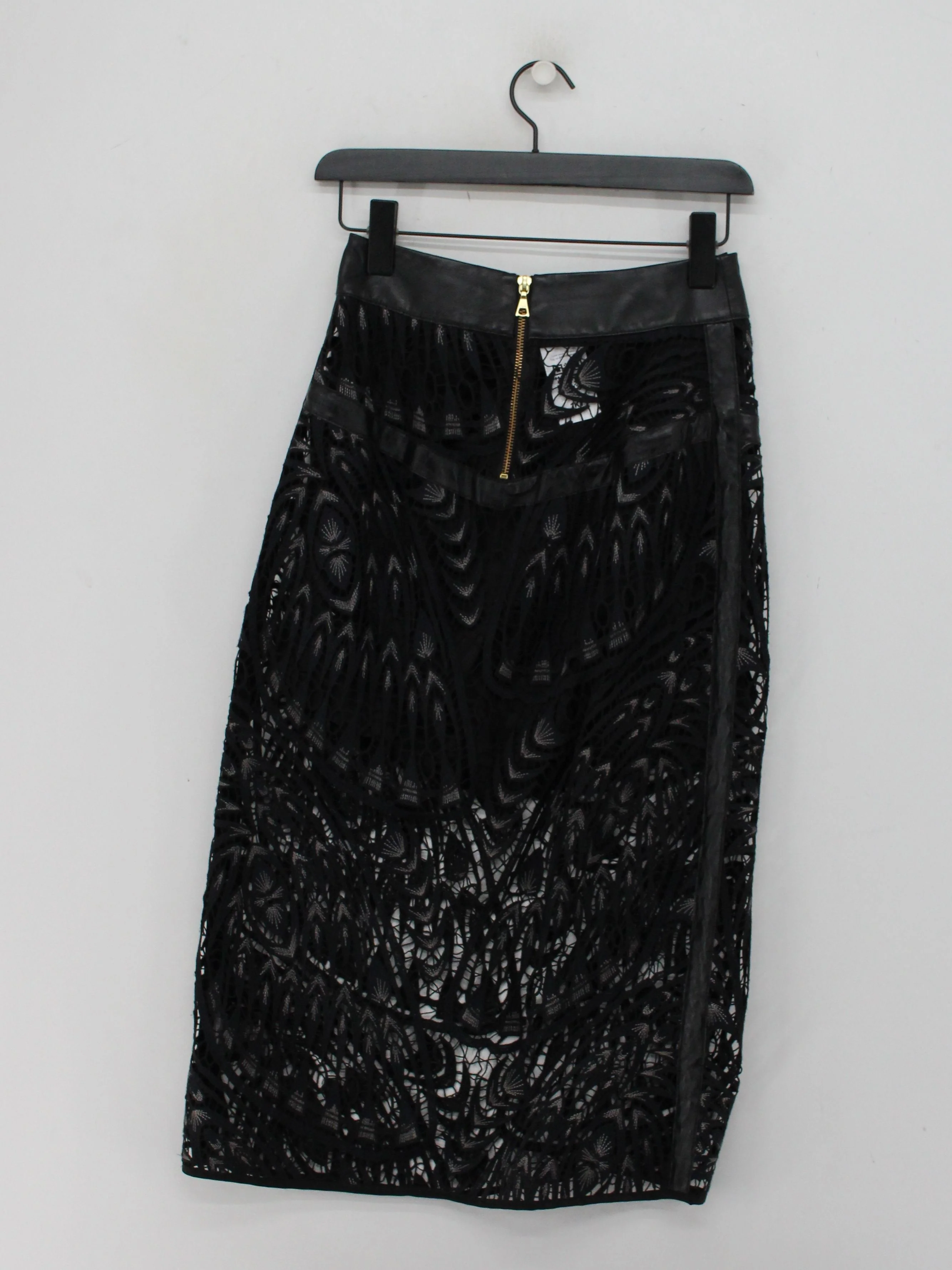 Sass & Bide Women's Midi Skirt UK 8 Black Polyester - Image 2