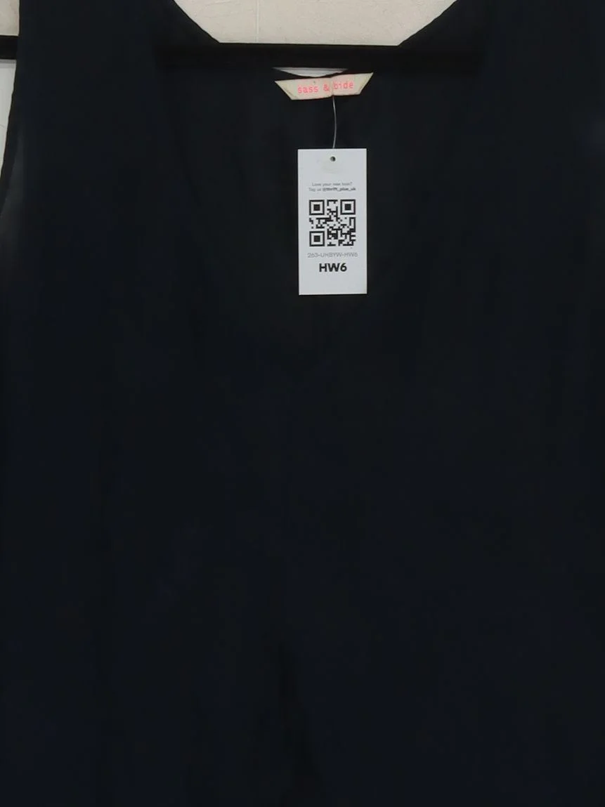 Sass & Bide Women's Playsuit UK 8 Black 100% Silk Playsuit - Image 3