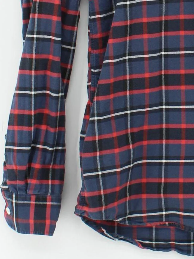Saturdays New York City Men's Shirt M Multi Checkered 100% Cotton Basic - Image 4