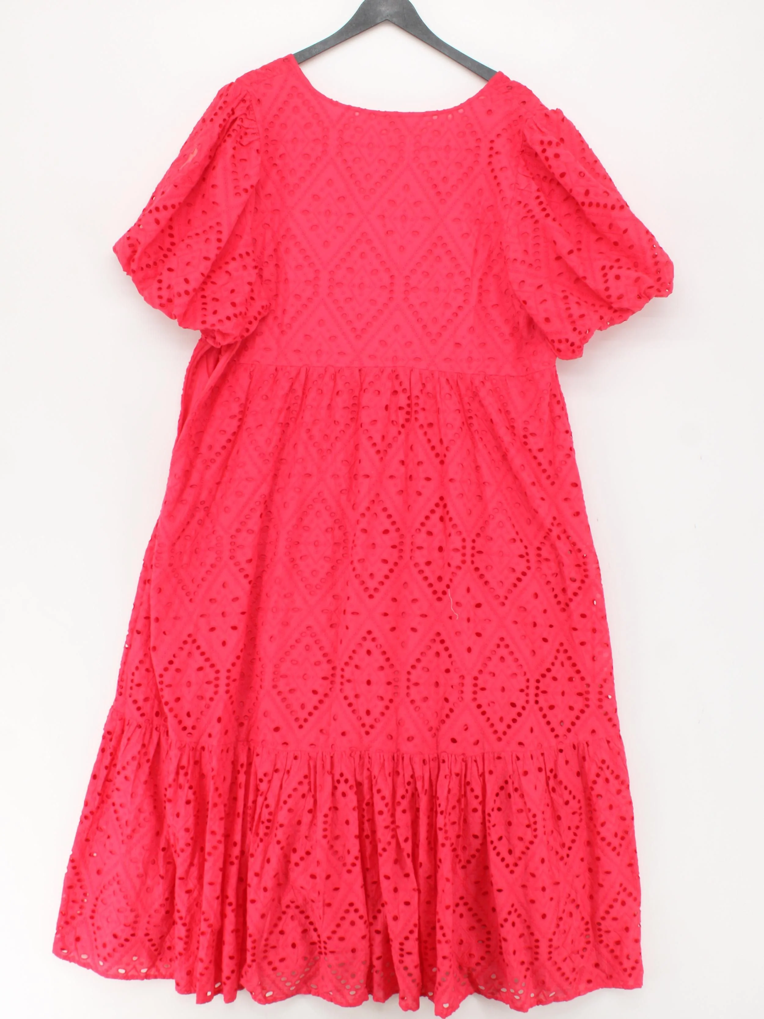Scamp & Dude A-Line Midi Dress UK20 in Red - Image 2