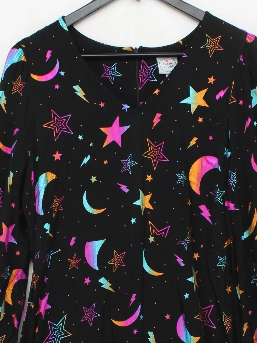 Scamp & Dude Jumper Midi Dress UK12 in Black - Image 3