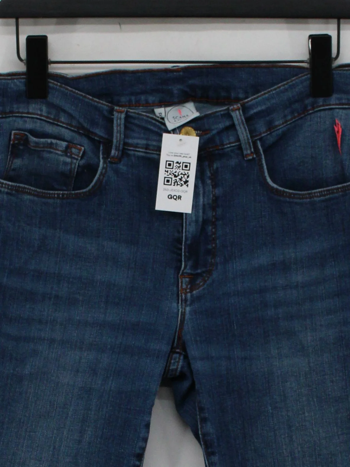 Scamp & Dude Men's Jeans S Blue Cotton with Elastane Skinny - Image 3