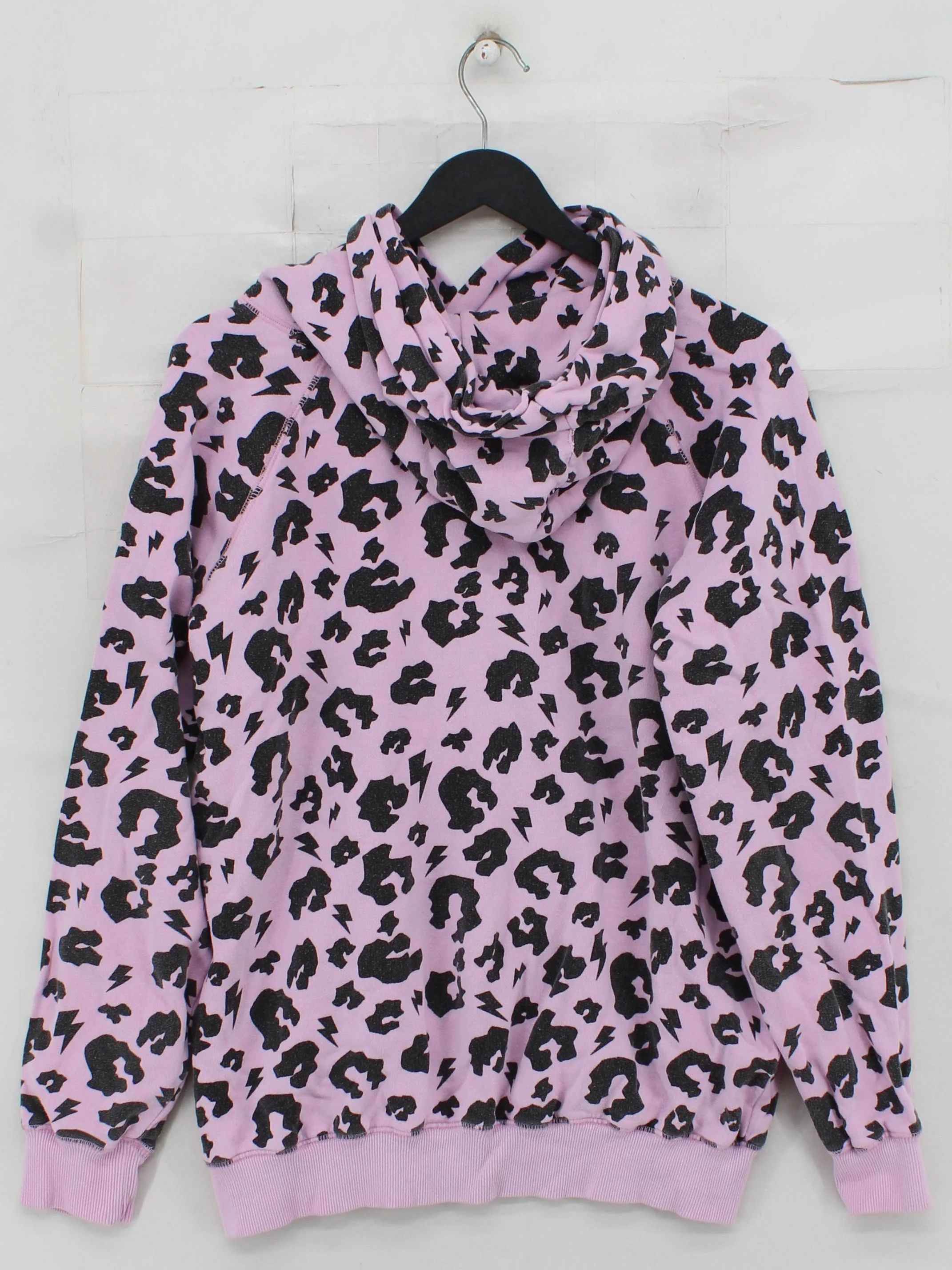 Scamp & Dude Women's Hoodie M Pink Animal Print 100% Cotton Pullover - Image 2