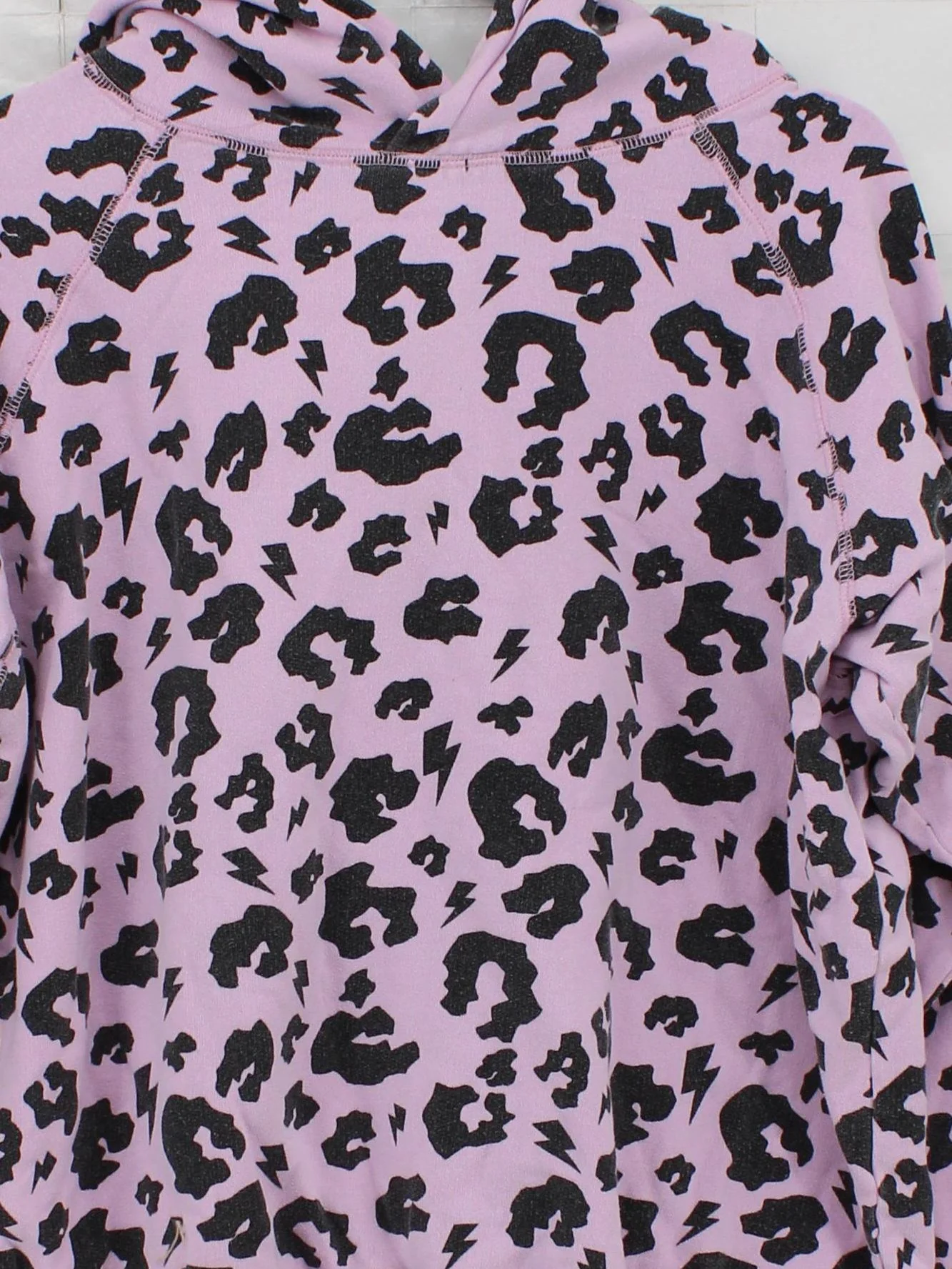 Scamp & Dude Women's Hoodie M Pink Animal Print 100% Cotton Pullover - Image 3