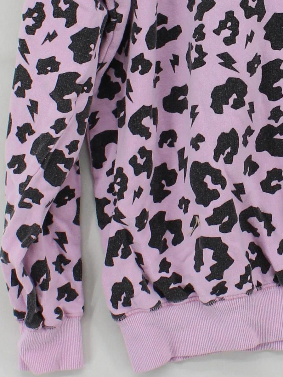 Scamp & Dude Women's Hoodie M Pink Animal Print 100% Cotton Pullover - Image 4