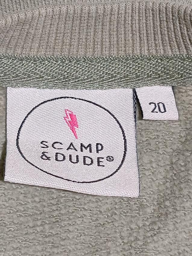 Scamp & Dude Women's Hoodie UK 20 Green Graphic 100% Cotton Pullover - Image 5