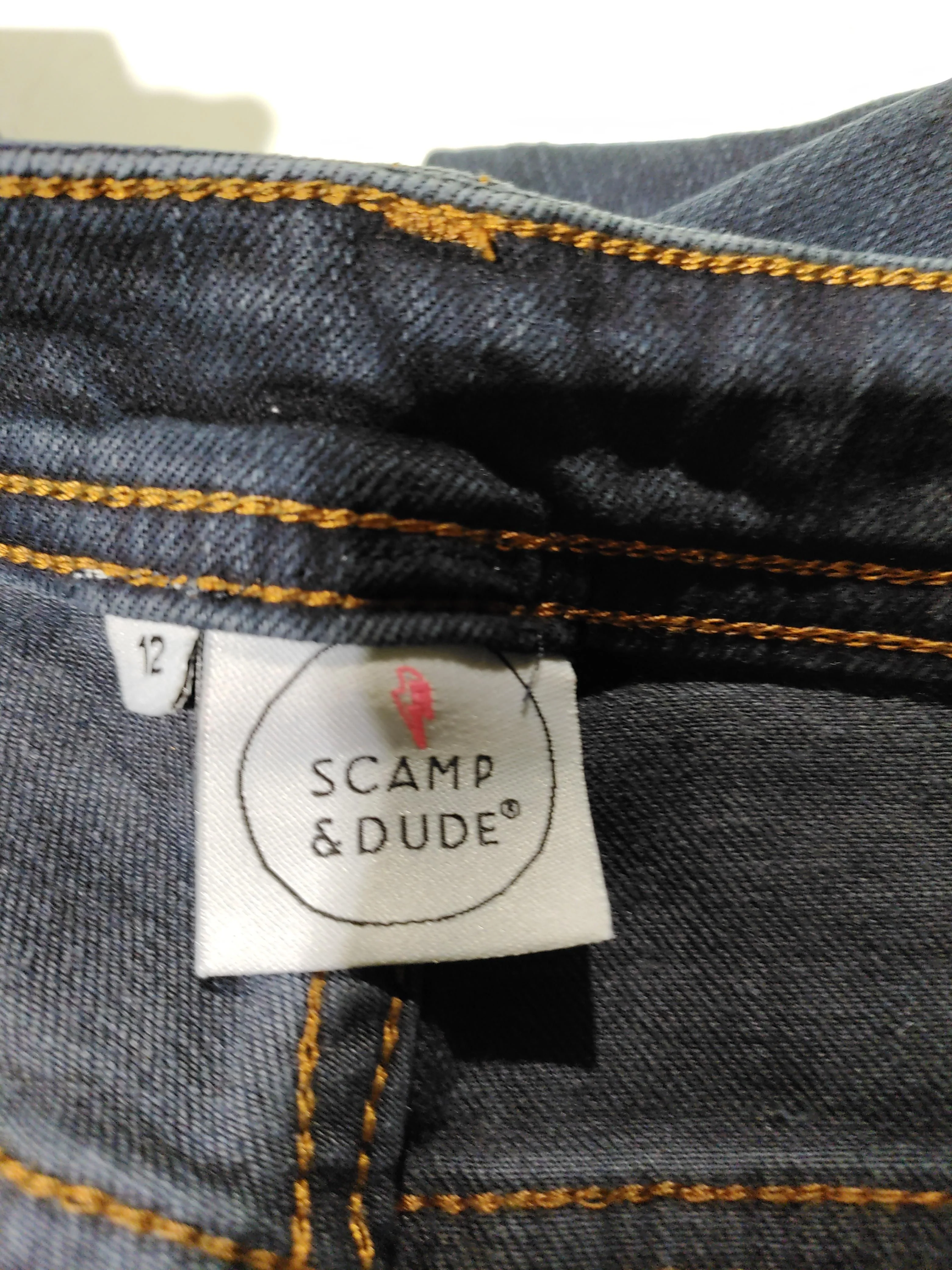 Scamp & Dude Women's Jeans UK 12 Blue Cotton with Polyester, Elastane Skinny - Image 5