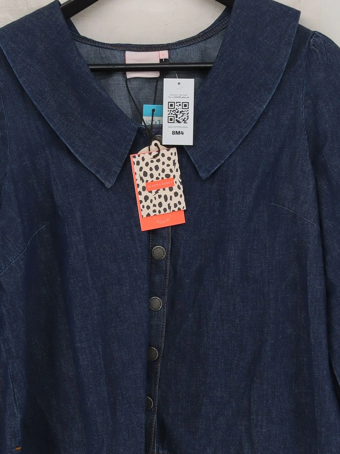 Scamp & Dude Women's Shirt UK 12 Blue 100% Cotton Basic New with tags - Image 3