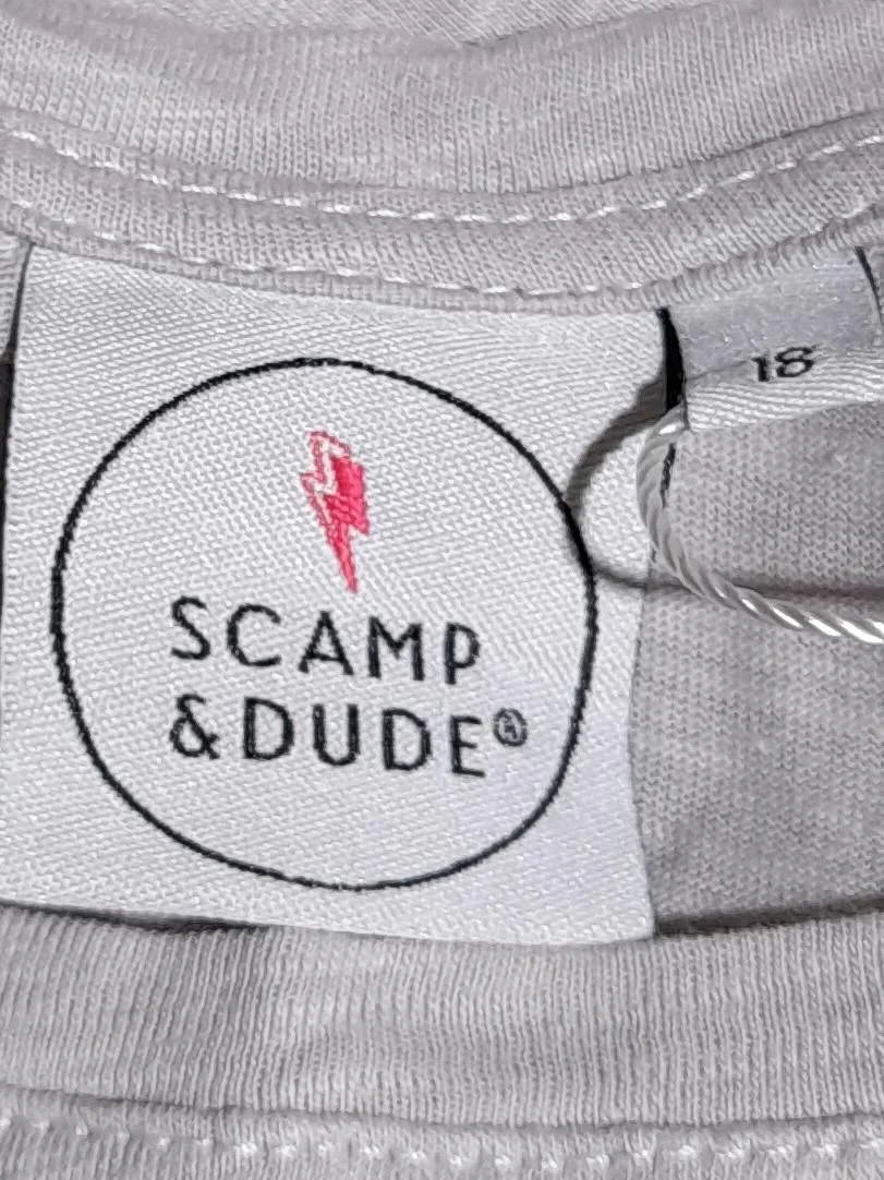 Scamp & Dude Women's T-Shirt UK 18 Grey 100% Cotton Basic - Image 5