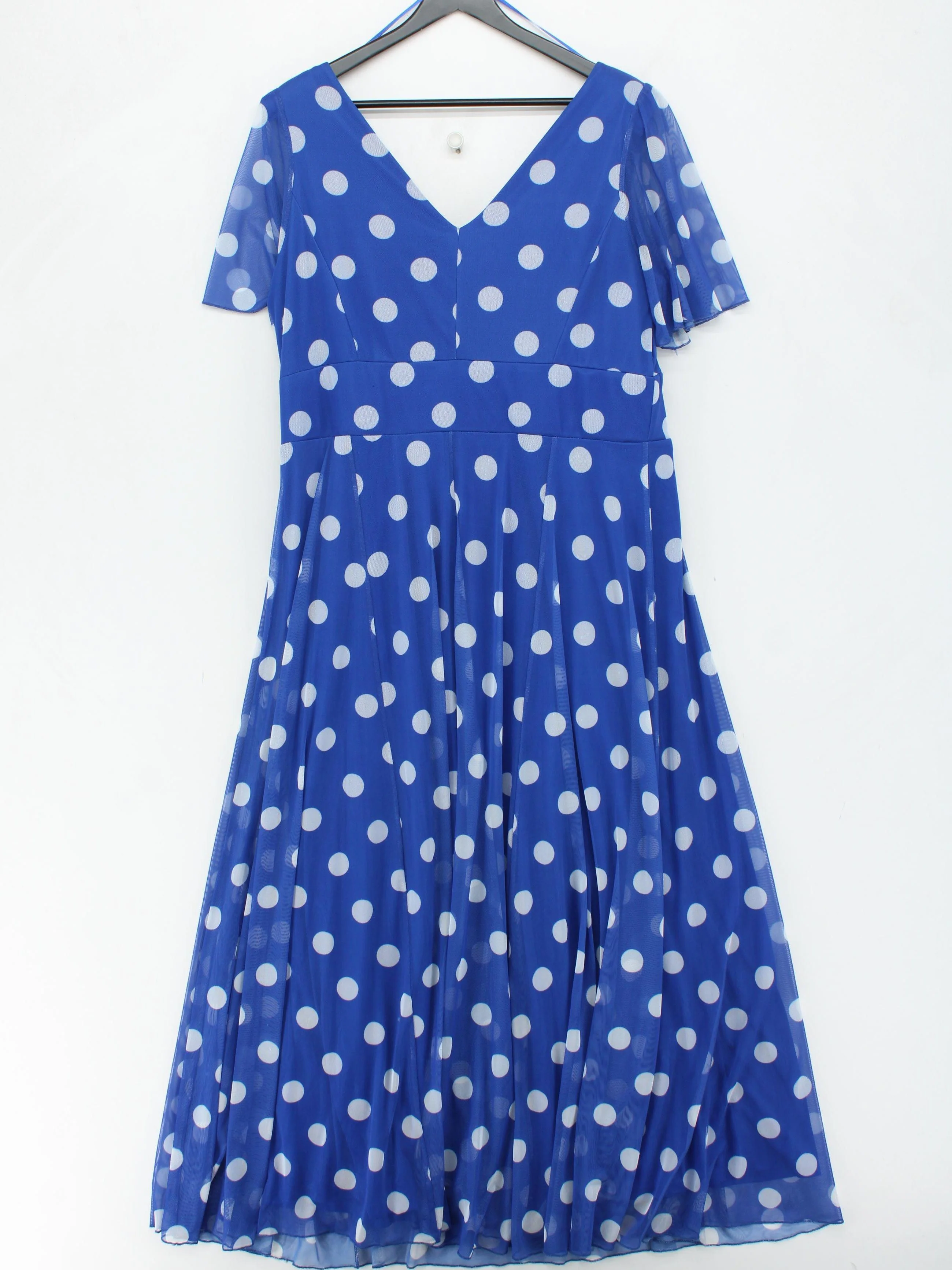 Scarlett & Jo Wrap Midi Dress UK22 in Blue - Image 2