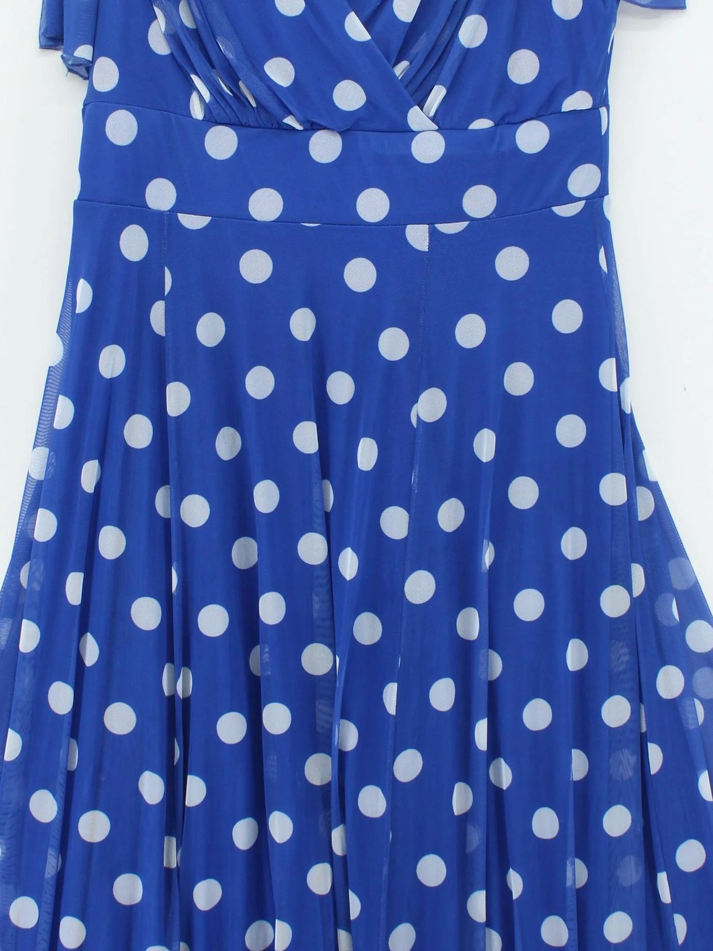 Scarlett & Jo Wrap Midi Dress UK22 in Blue - Image 3
