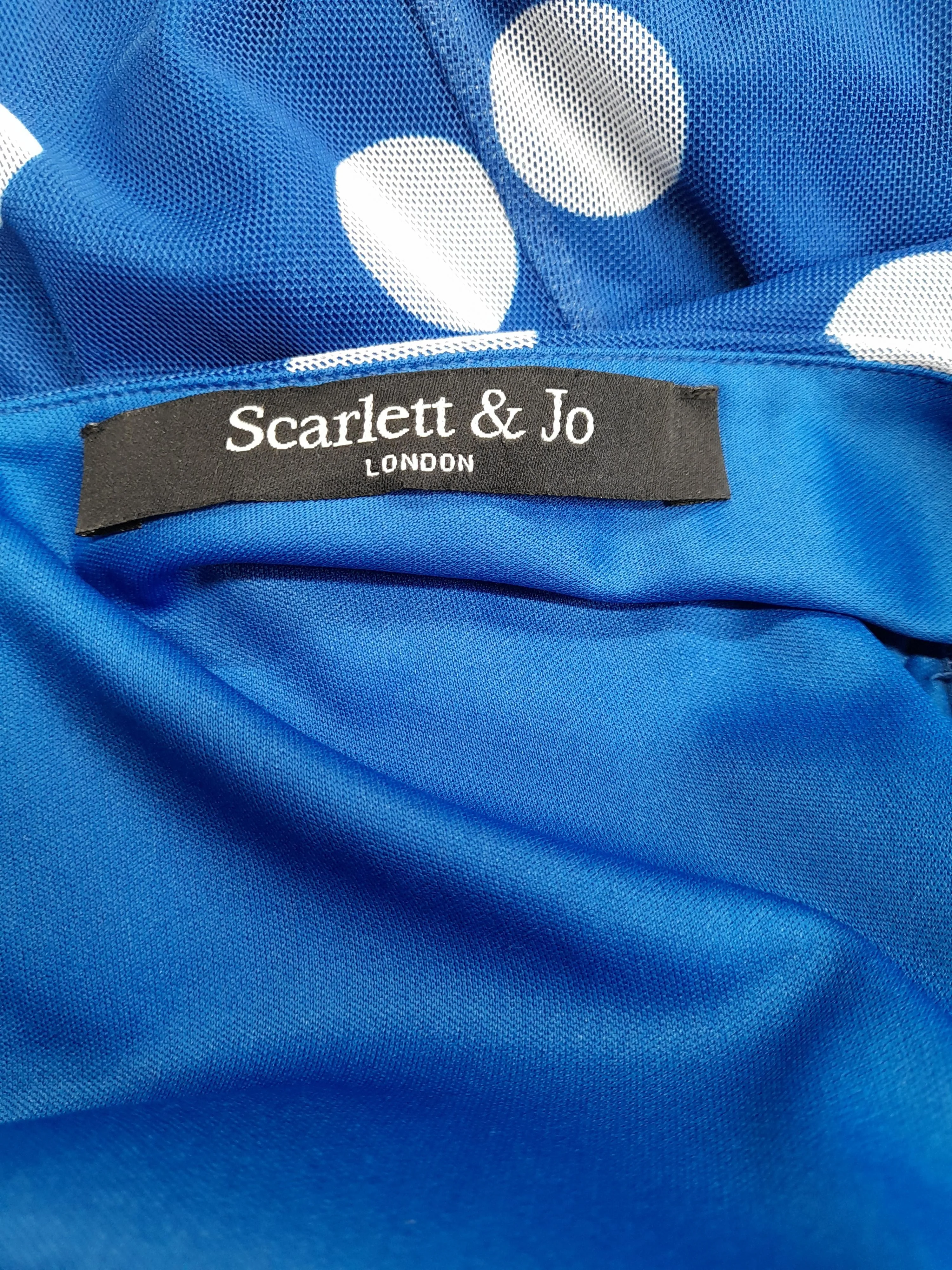 Scarlett & Jo Wrap Midi Dress UK22 in Blue - Image 6