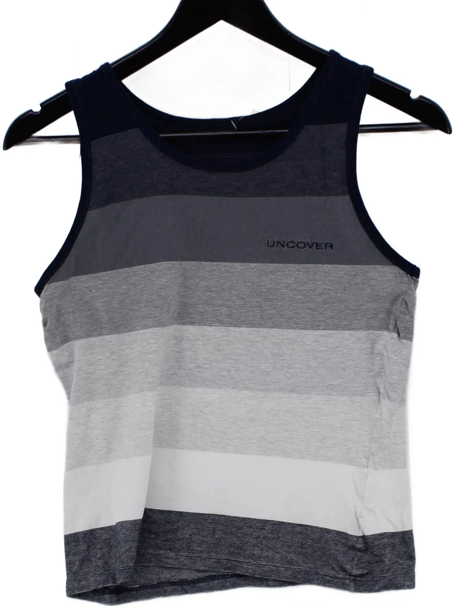 Schiesser Men's T-Shirt S Multi Striped 100% Other Sleeveless Round Neck Basic