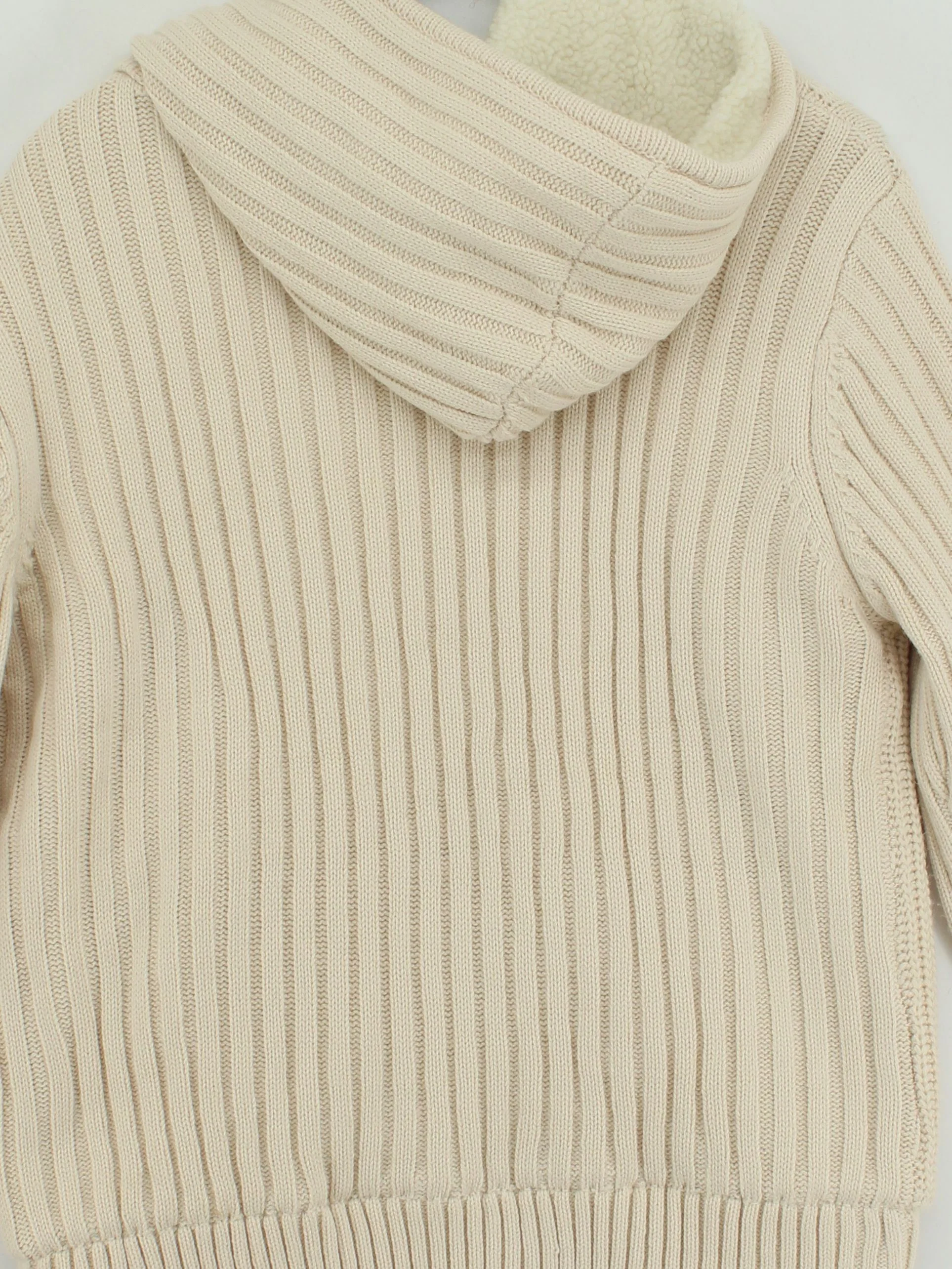 Schott Men's Hoodie L Cream Acrylic with Polyester Pullover - Image 3