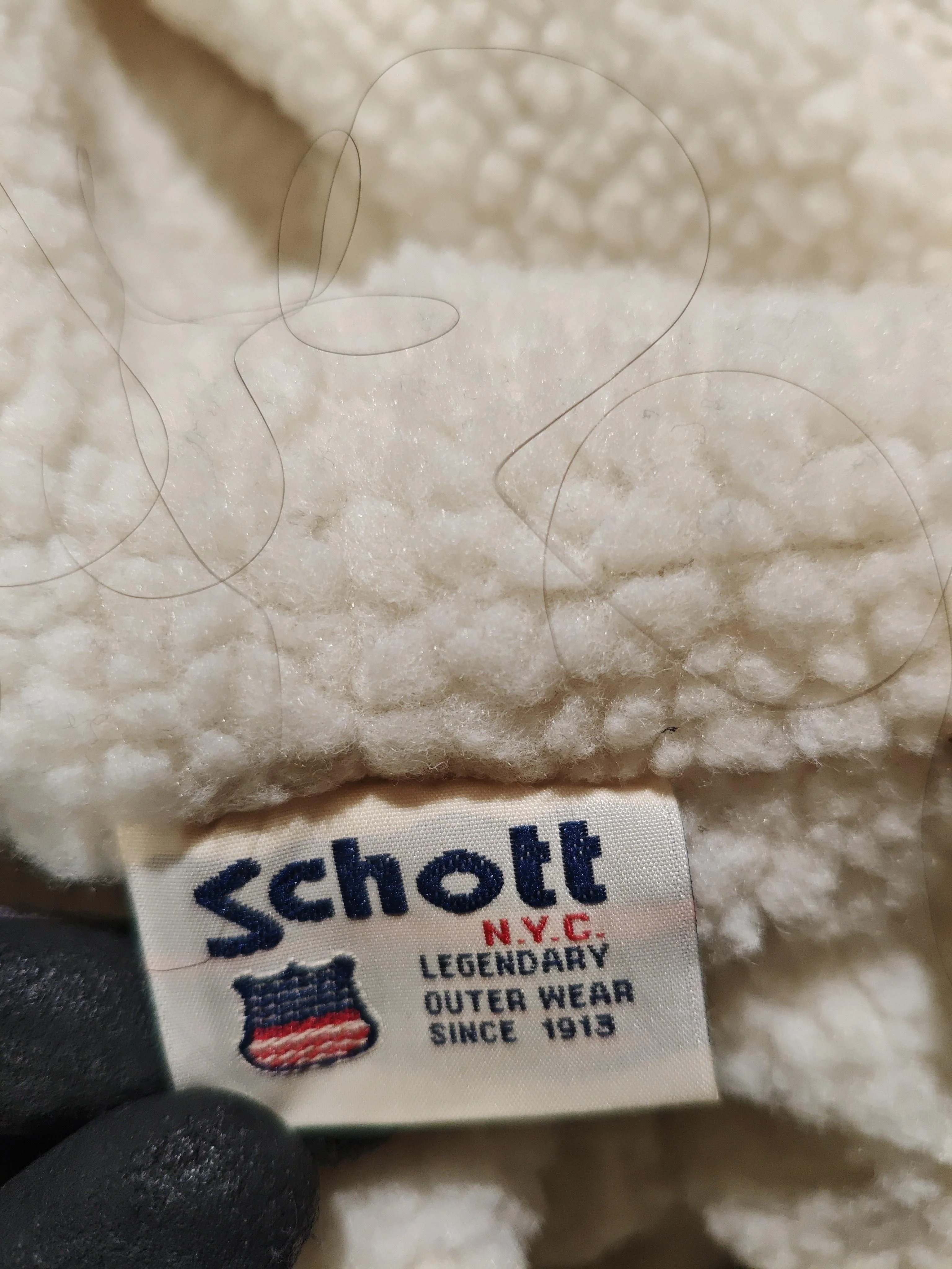 Schott Men's Hoodie L Cream Acrylic with Polyester Pullover - Image 6