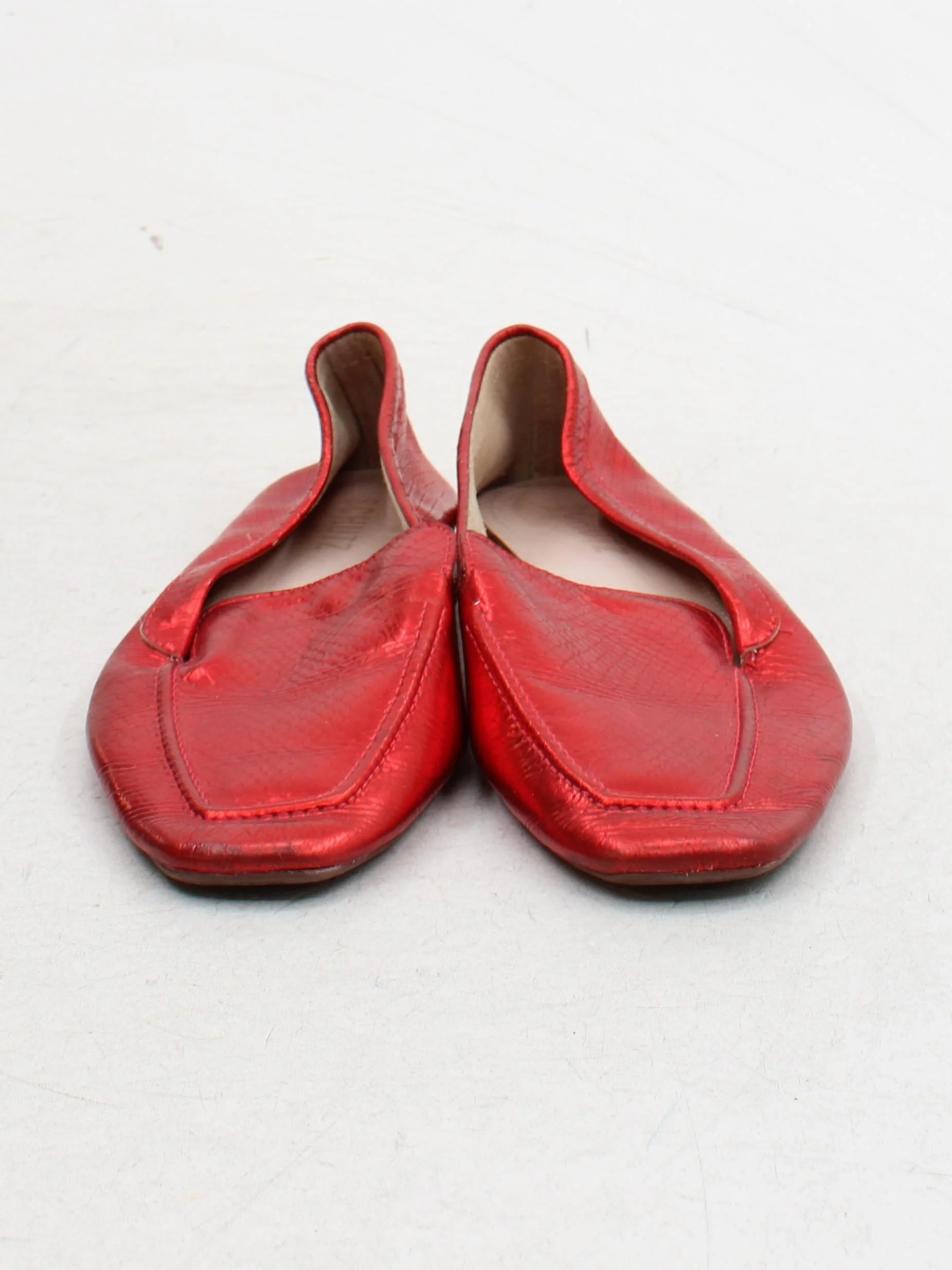 Schutz Women's Flat Shoes UK 5 Red 100% Leather Loafer - Image 2