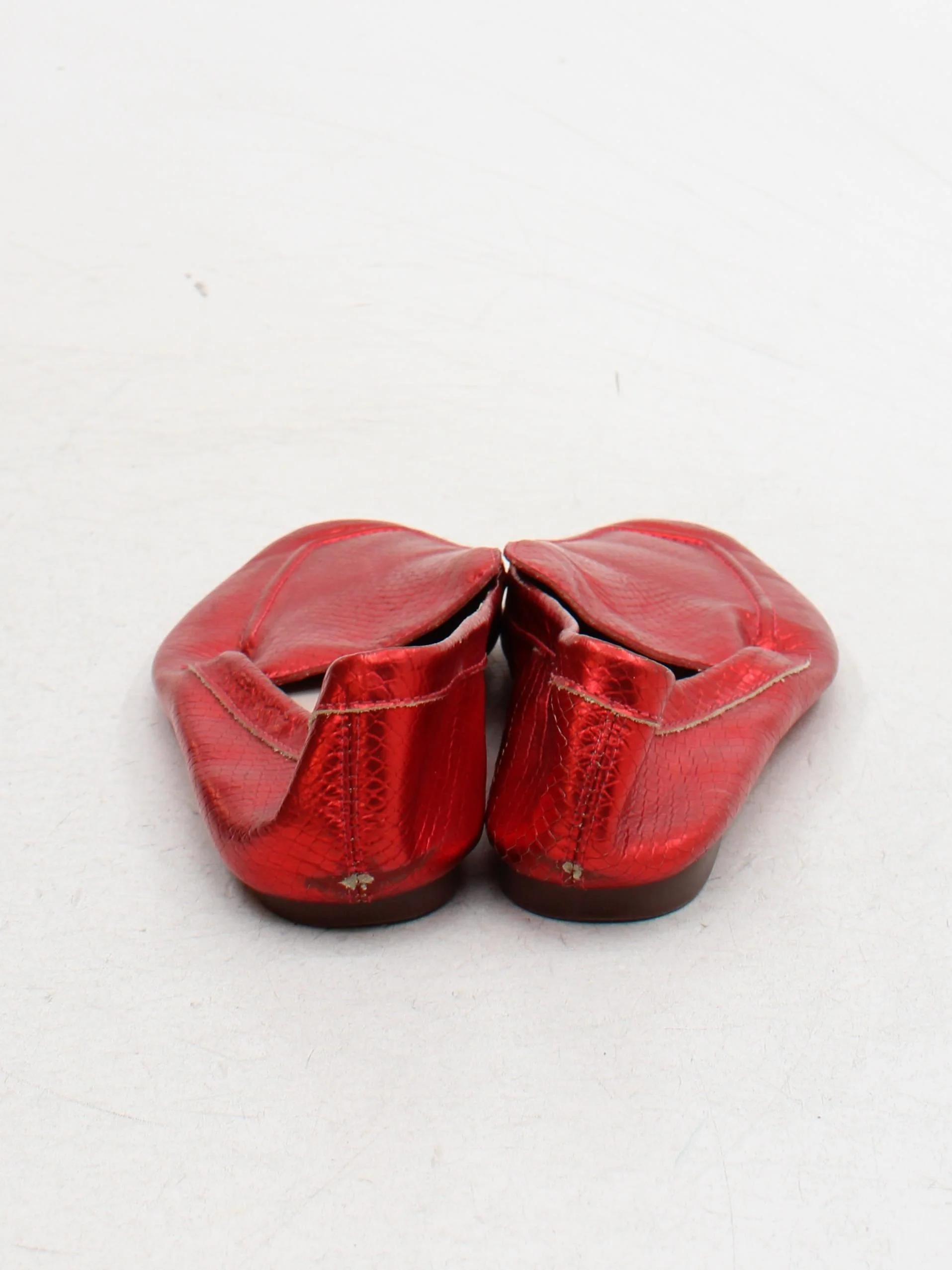 Schutz Women's Flat Shoes UK 5 Red 100% Leather Loafer - Image 3