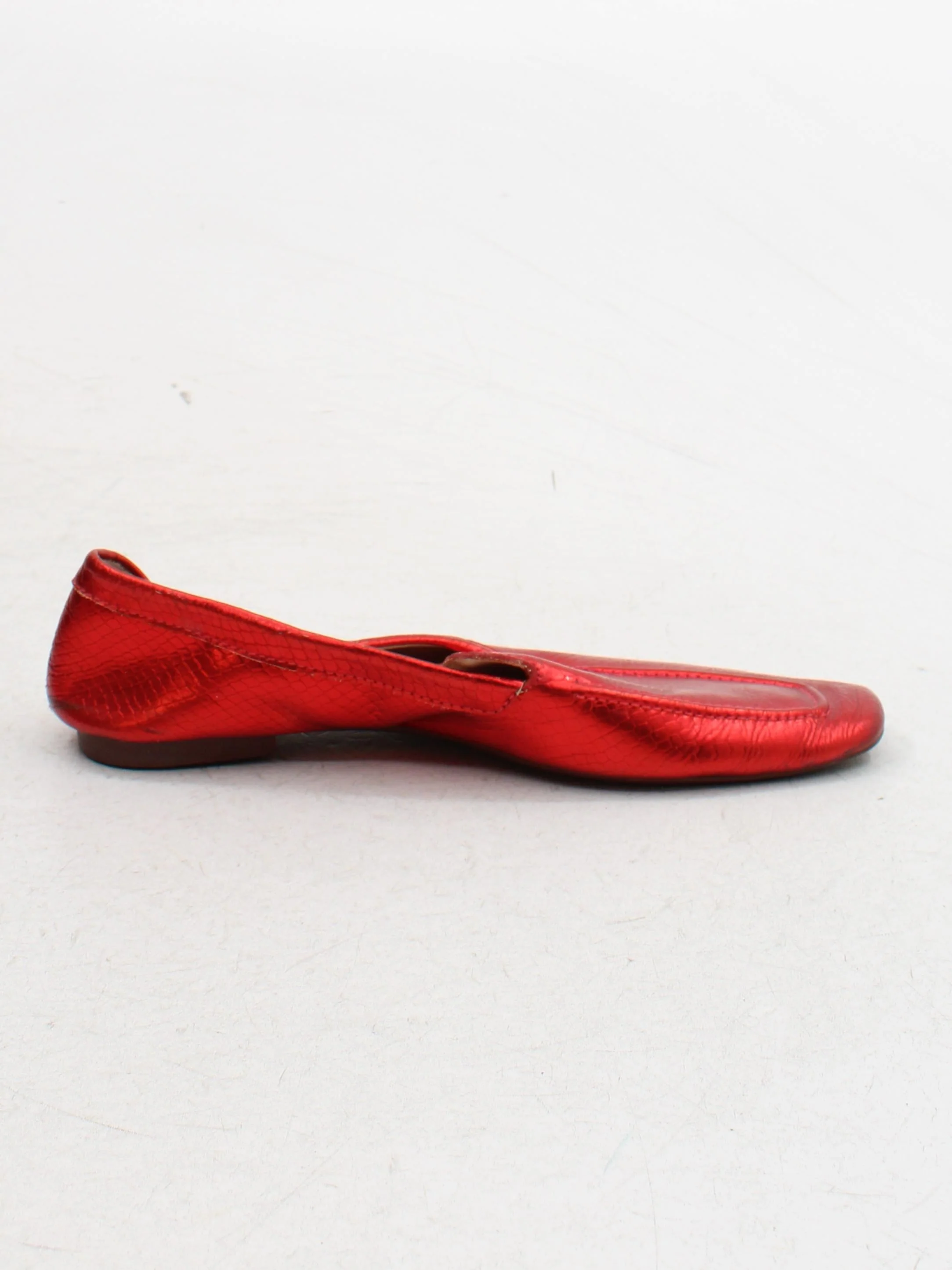 Schutz Women's Flat Shoes UK 5 Red 100% Leather Loafer - Image 5