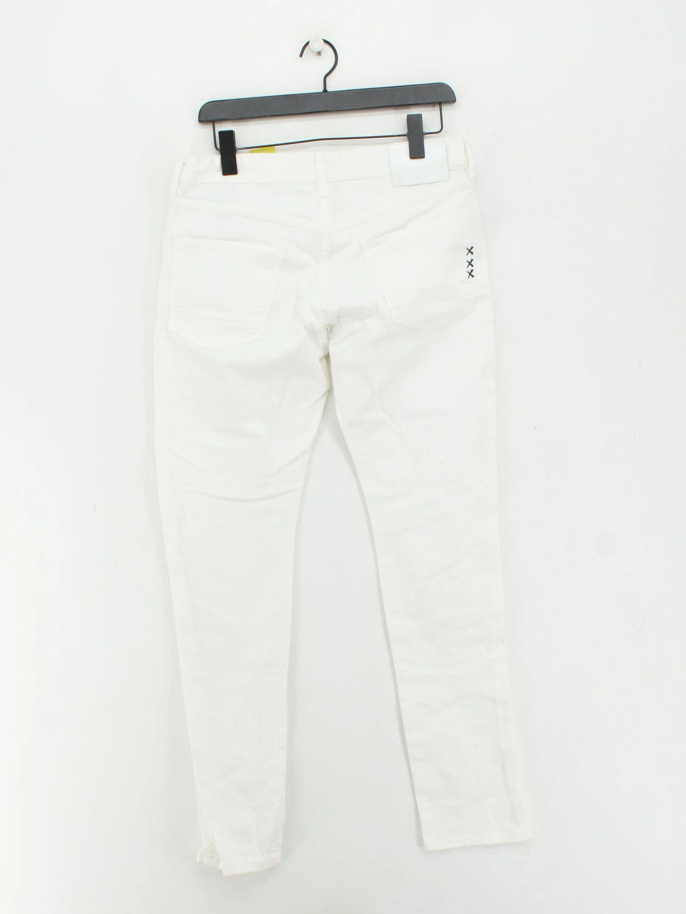 Scotch & Soda Men's Jeans W 30 in White Cotton with Polyester, Elastane Skinny - Image 2