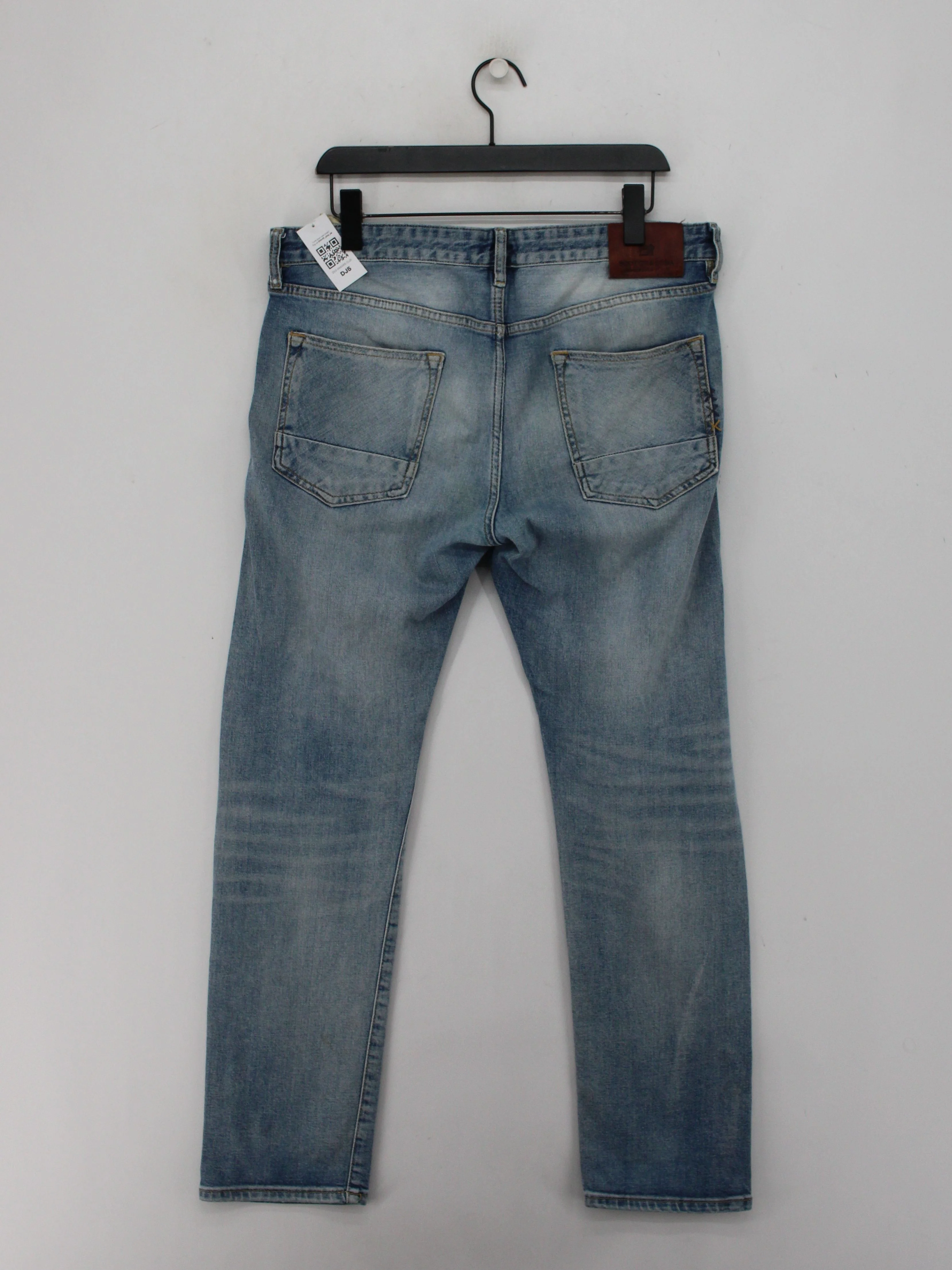 Scotch & Soda Men's Jeans W 32 in; L 32 in Blue Cotton with Elastane Straight - Image 2