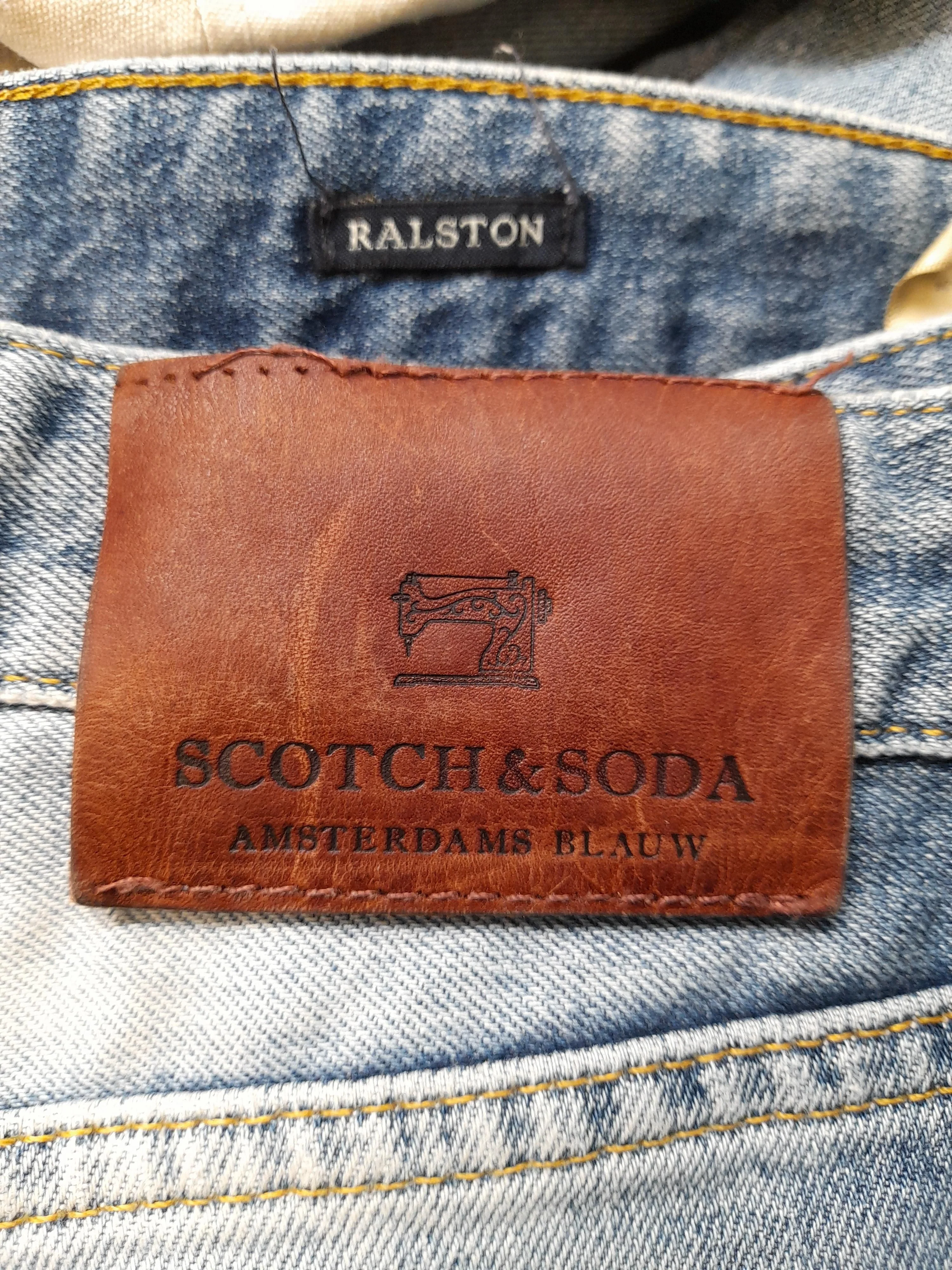 Scotch & Soda Men's Jeans W 32 in; L 32 in Blue Cotton with Elastane Straight - Image 5